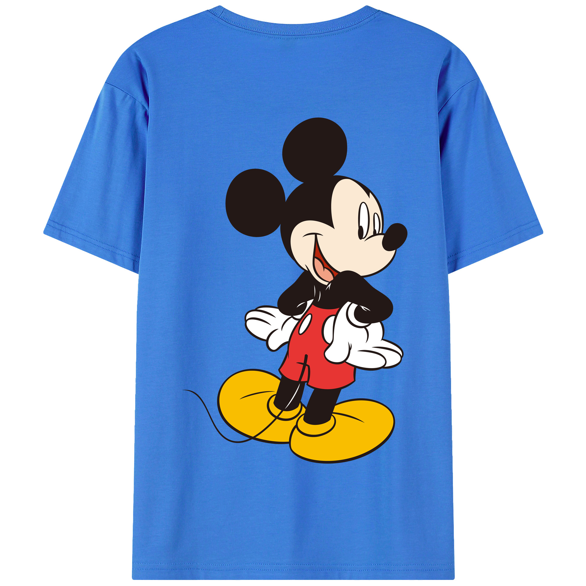 （画像用） ミッキーマウス Mickey Mouse 綿100％半袖Tシャツ（背面プリント）