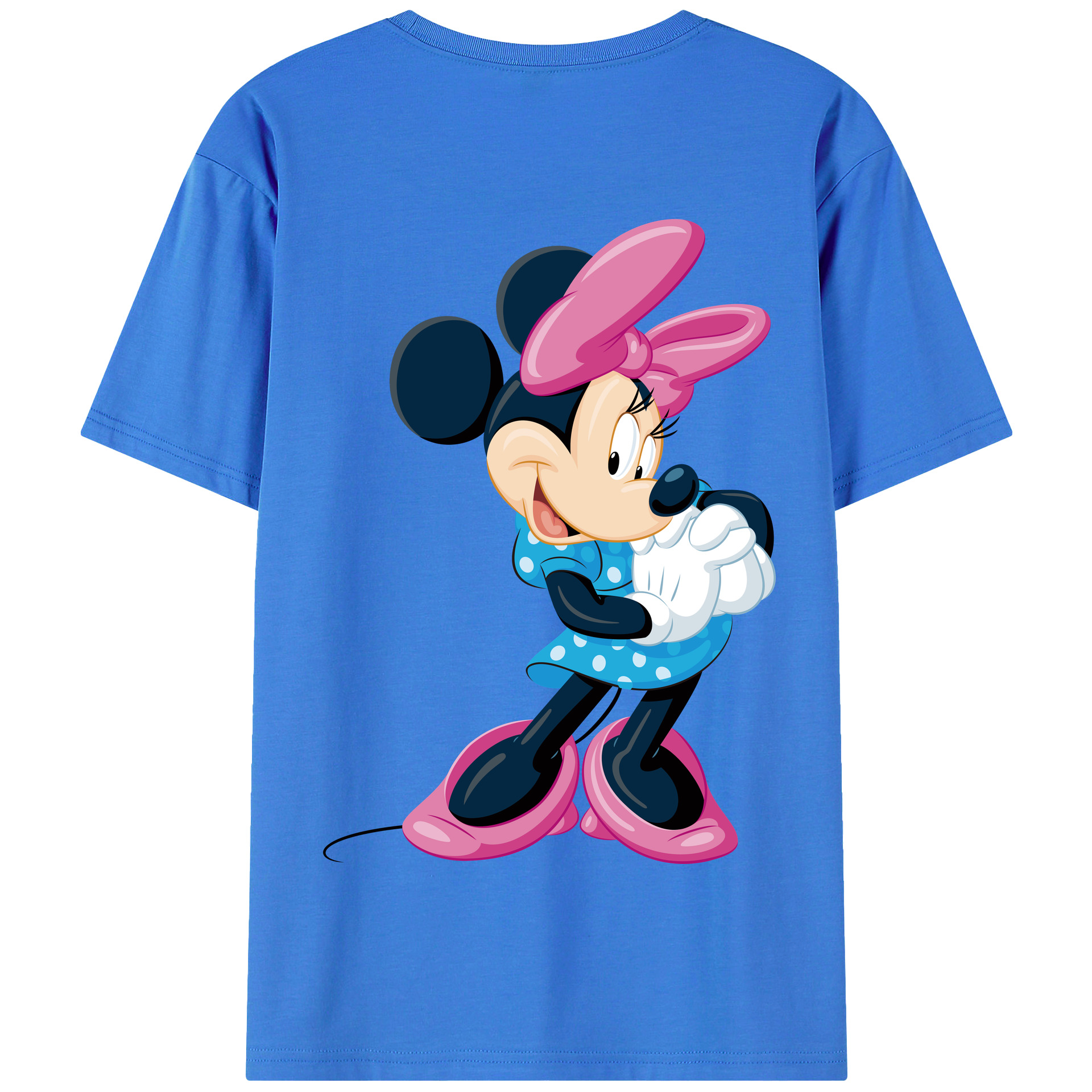 （画像用） ミッキーマウス Mickey Mouse 綿100％半袖Tシャツ（背面プリント）
