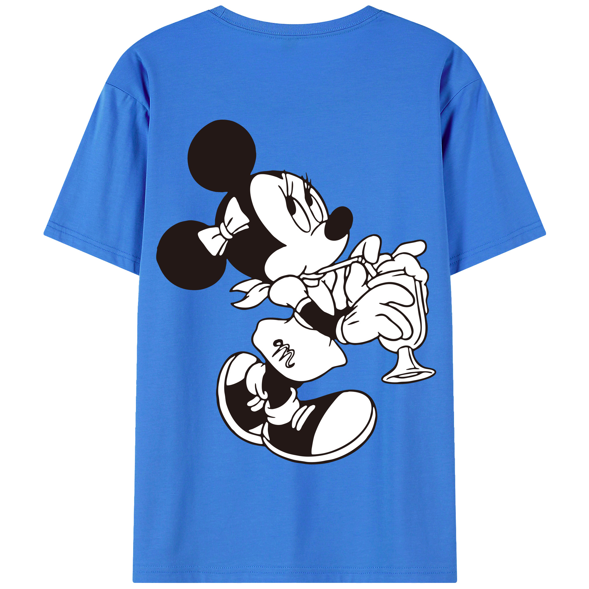 （画像用） ミッキーマウス Mickey Mouse 綿100％半袖Tシャツ（背面プリント）