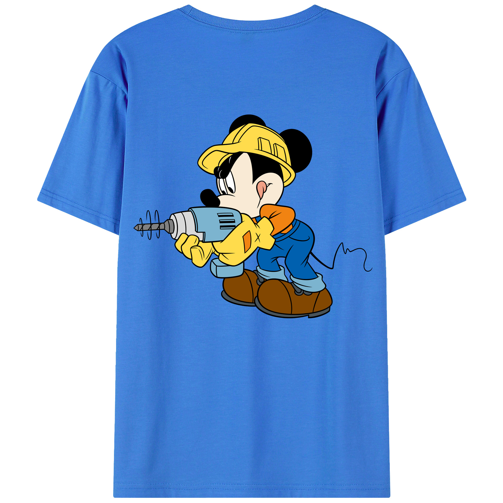 （画像用） ミッキーマウス Mickey Mouse 綿100％半袖Tシャツ（背面プリント）