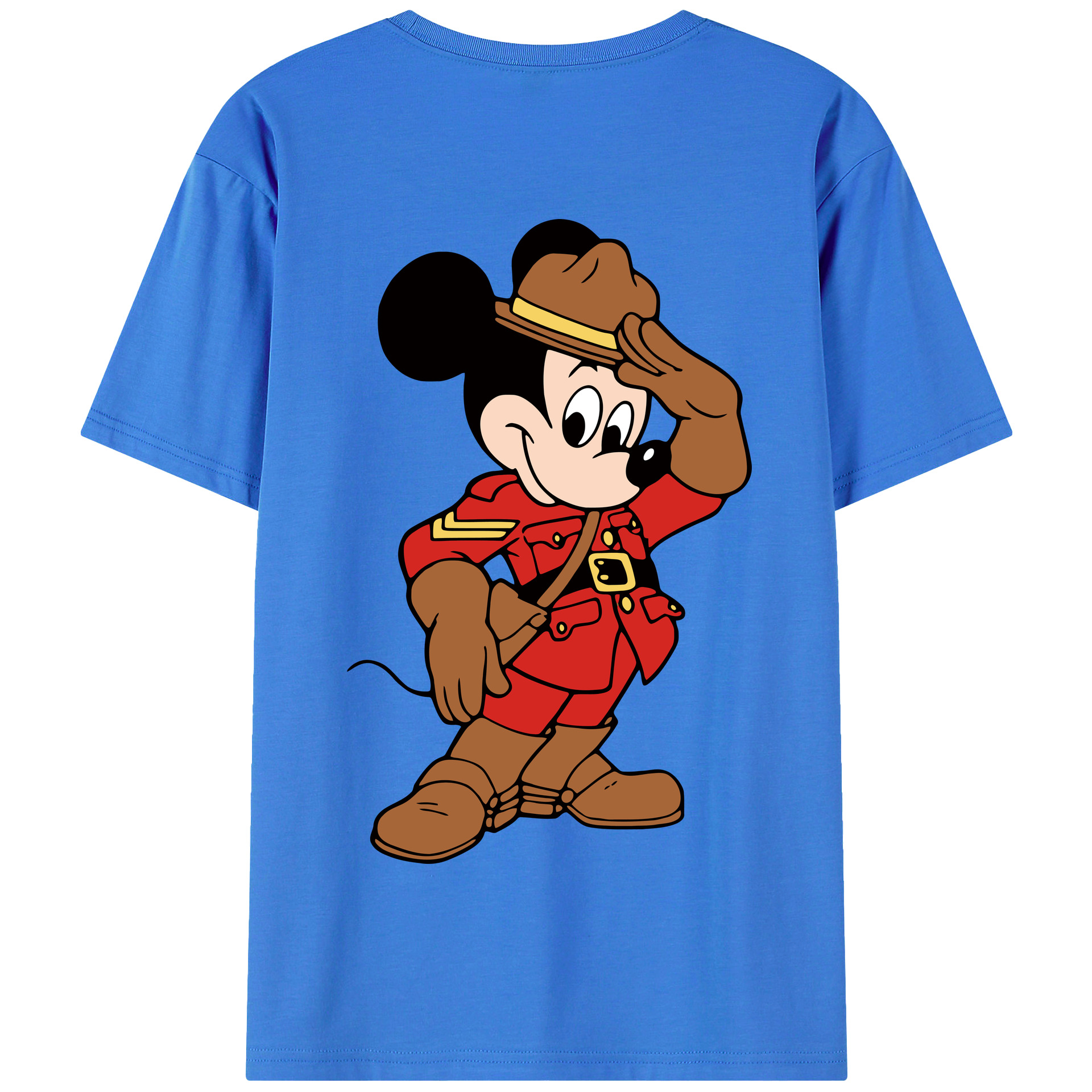 （画像用） ミッキーマウス Mickey Mouse 綿100％半袖Tシャツ（背面プリント）