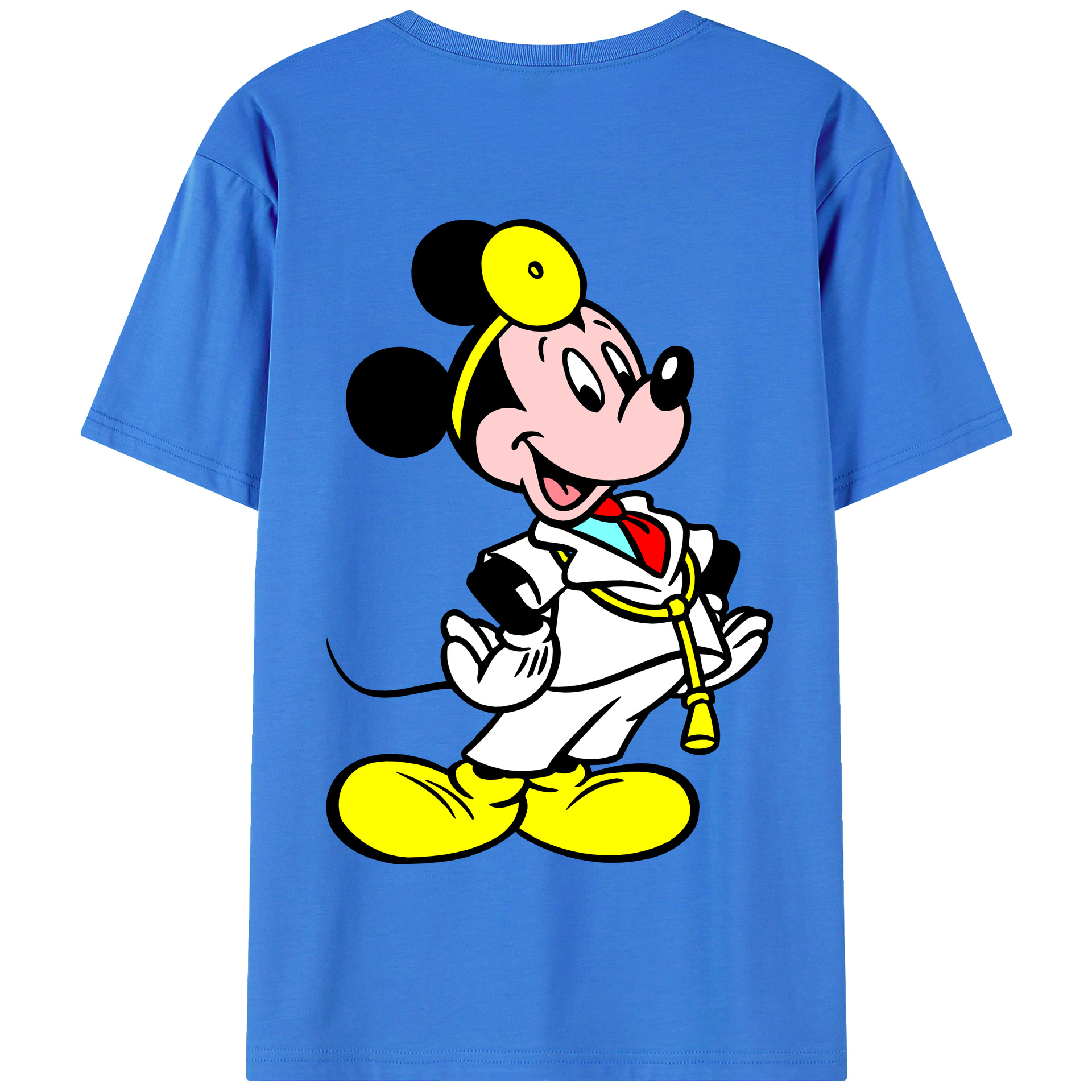 （画像用） ミッキーマウス Mickey Mouse 綿100％半袖Tシャツ（背面プリント）