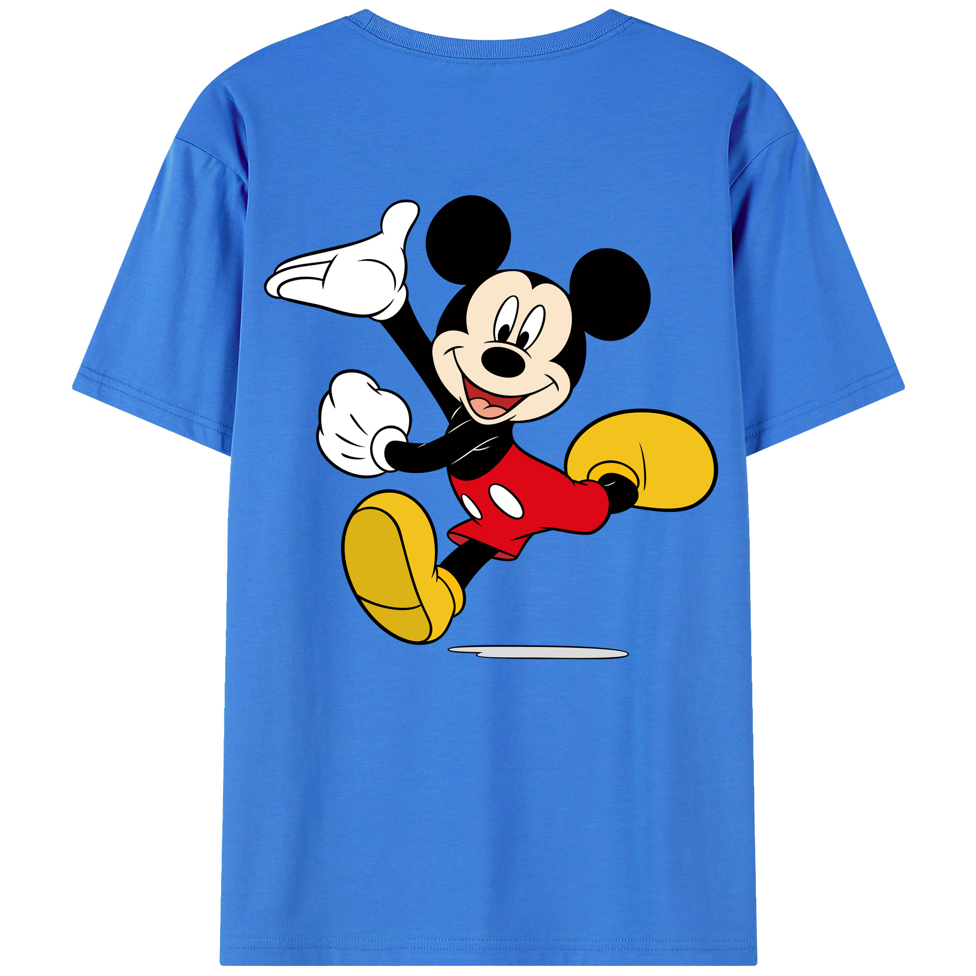 （画像用） ミッキーマウス Mickey Mouse 綿100％半袖Tシャツ（背面プリント）