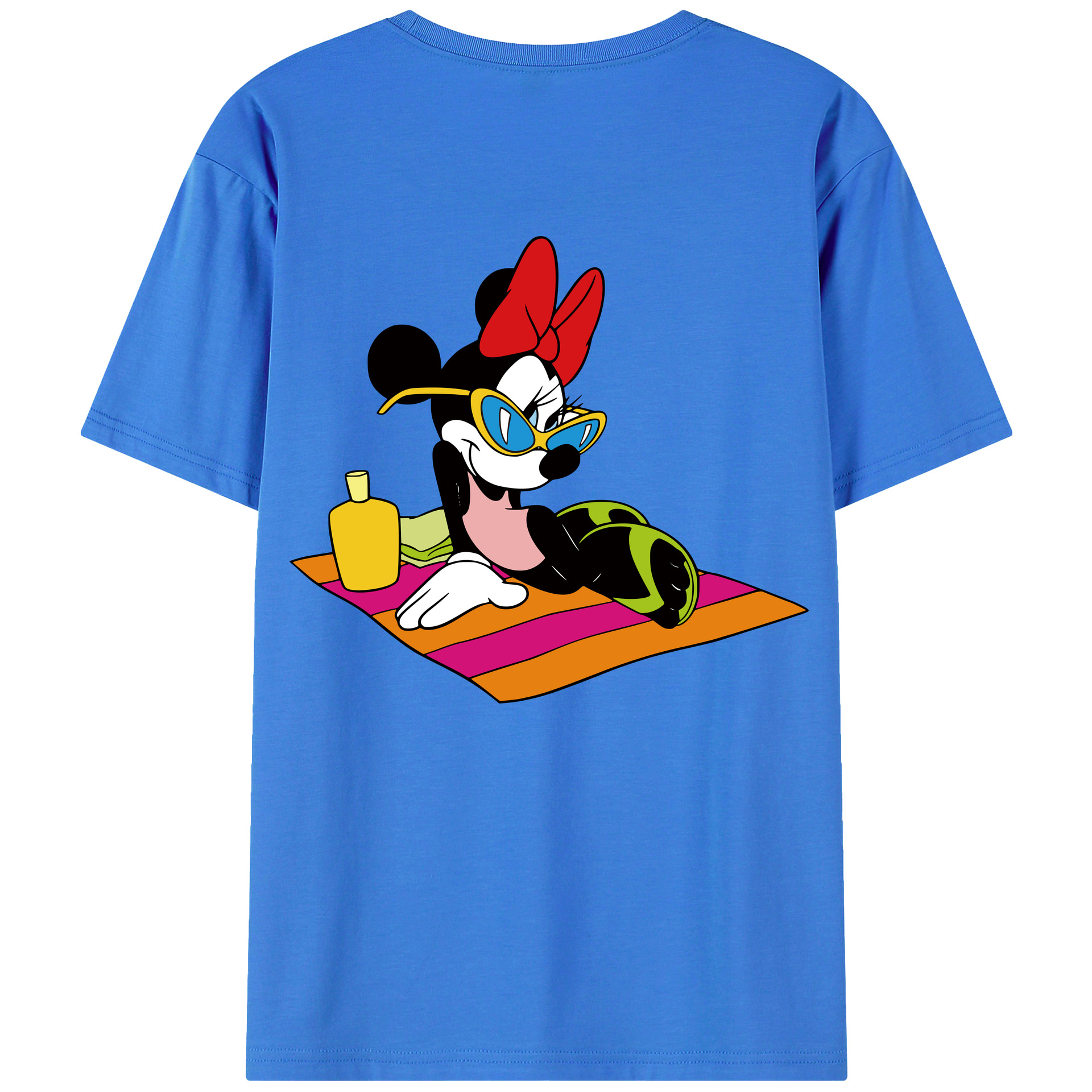 （画像用） ミッキーマウス Mickey Mouse 綿100％半袖Tシャツ（背面プリント）