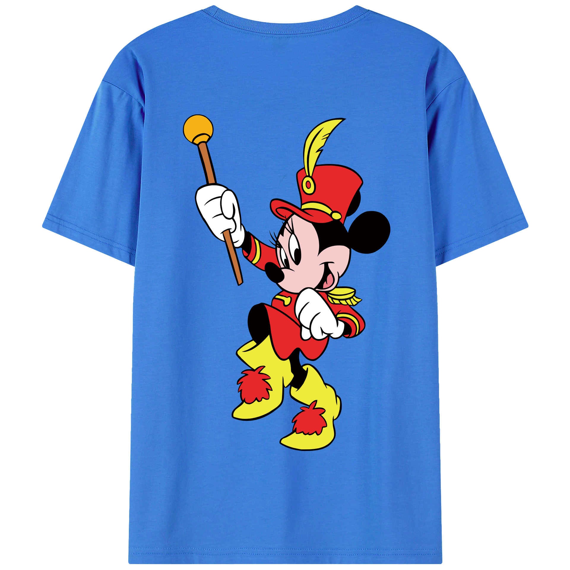 （画像用） ミッキーマウス Mickey Mouse 綿100％半袖Tシャツ（背面プリント）