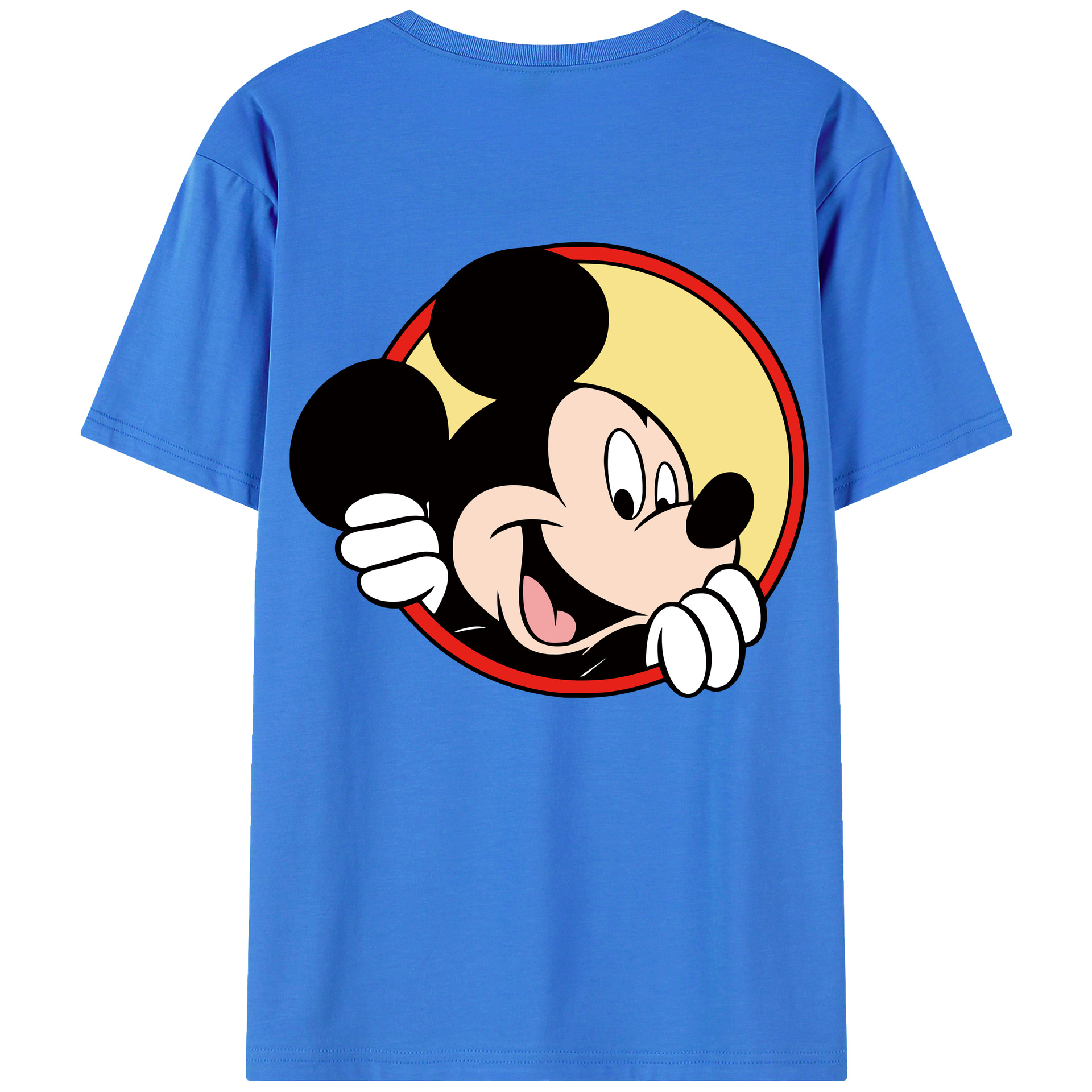 （画像用） ミッキーマウス Mickey Mouse 綿100％半袖Tシャツ（背面プリント）