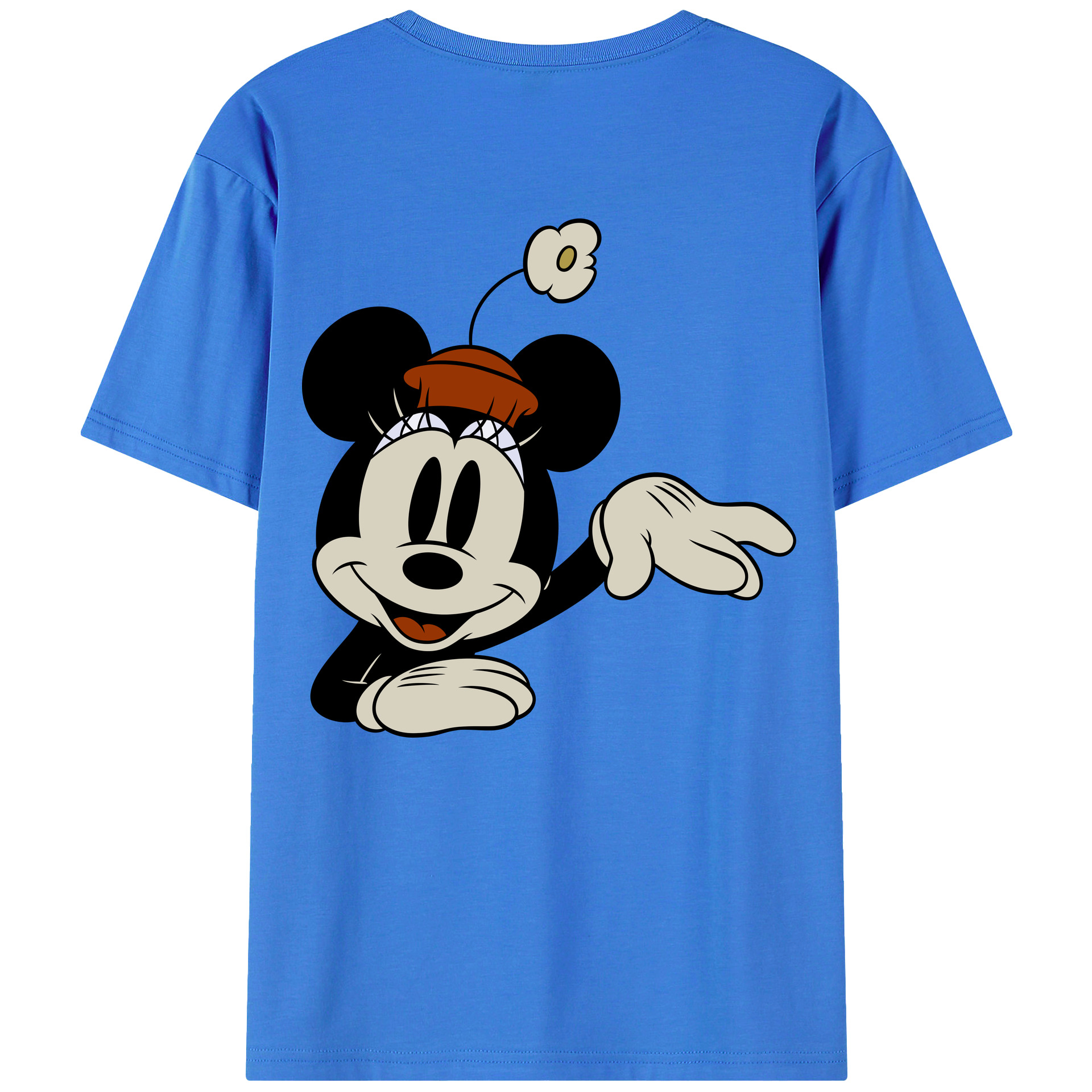 （画像用） ミッキーマウス Mickey Mouse 綿100％半袖Tシャツ（背面プリント）