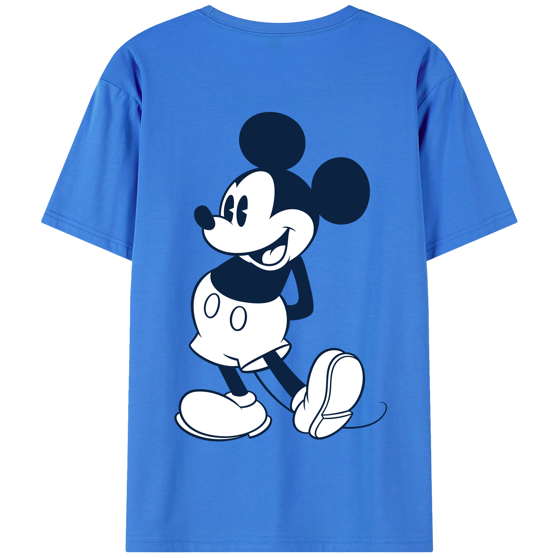 （画像用） ミッキーマウス Mickey Mouse 綿100％半袖Tシャツ（背面プリント）