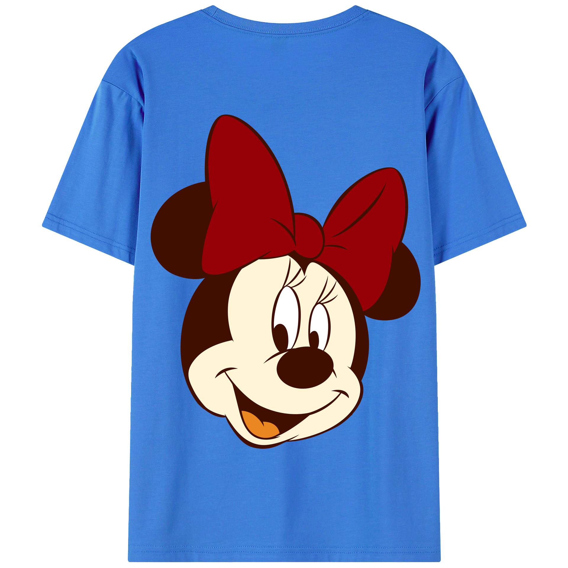 （画像用） ミッキーマウス Mickey Mouse 綿100％半袖Tシャツ（背面プリント）