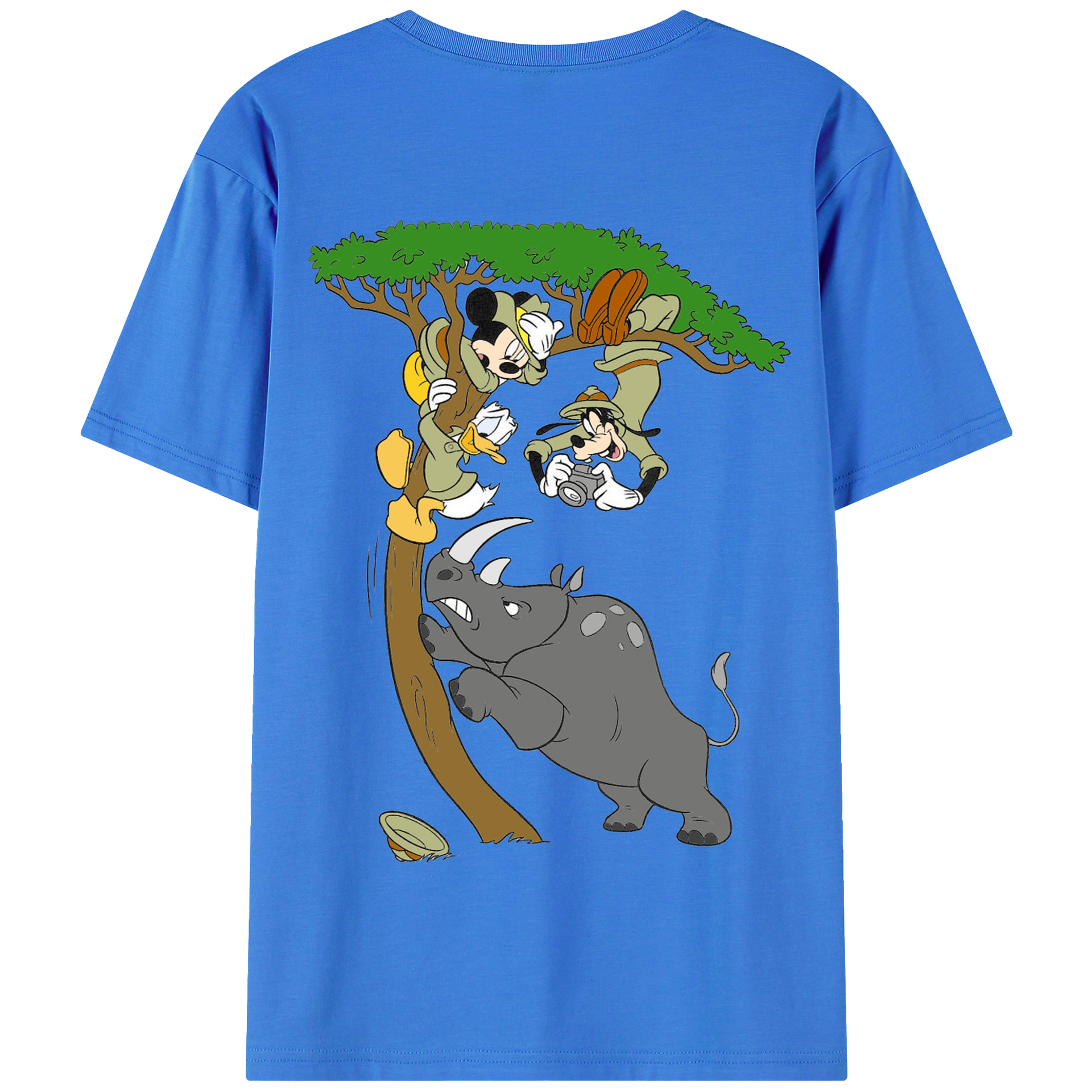 （画像用） ミッキーマウス Mickey Mouse 綿100％半袖Tシャツ（背面プリント）
