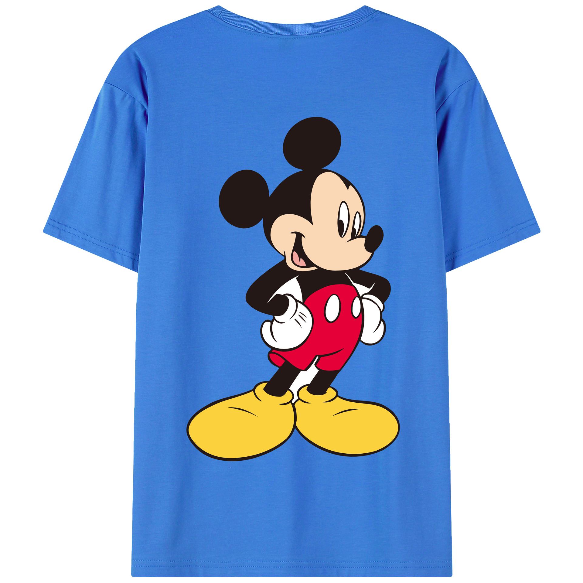 （画像用） ミッキーマウス Mickey Mouse 綿100％半袖Tシャツ（背面プリント）