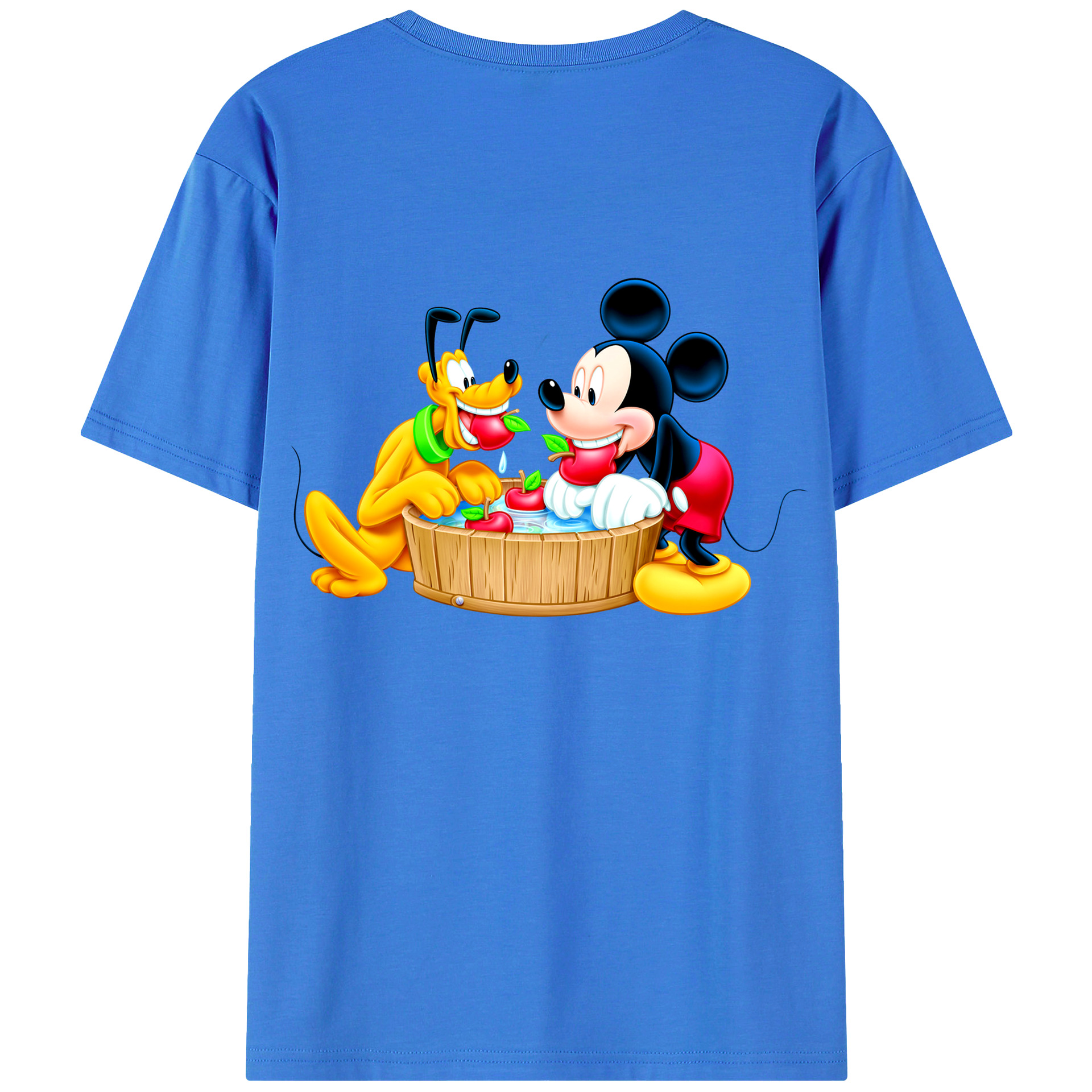 （画像用） ミッキーマウス Mickey Mouse 綿100％半袖Tシャツ（背面プリント）