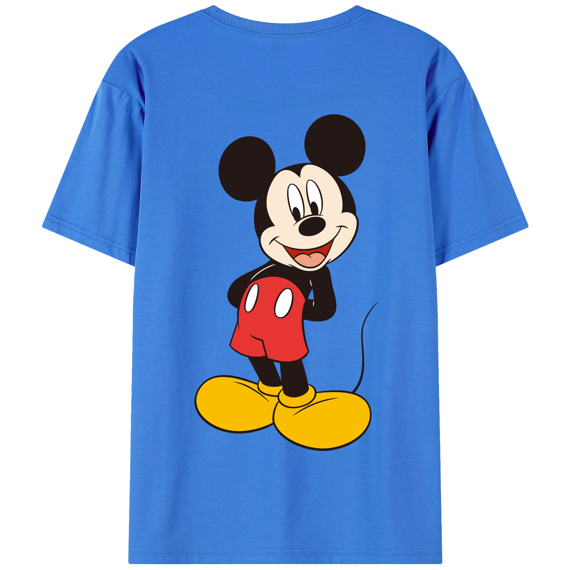 （画像用） ミッキーマウス Mickey Mouse 綿100％半袖Tシャツ（背面プリント）