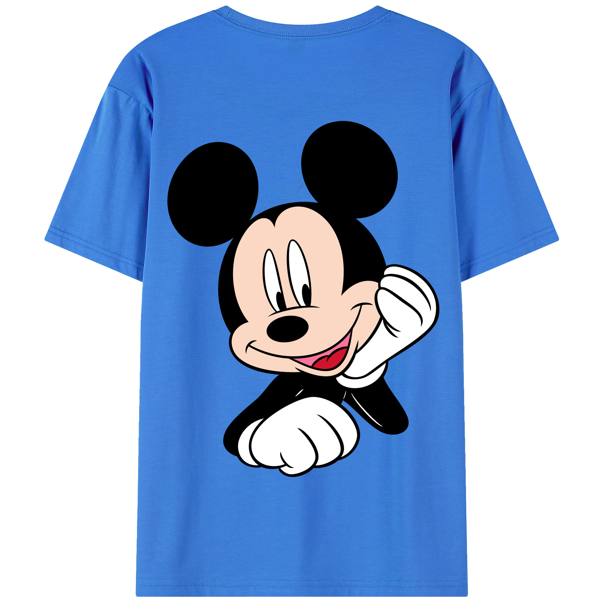 （画像用） ミッキーマウス Mickey Mouse 綿100％半袖Tシャツ（背面プリント）