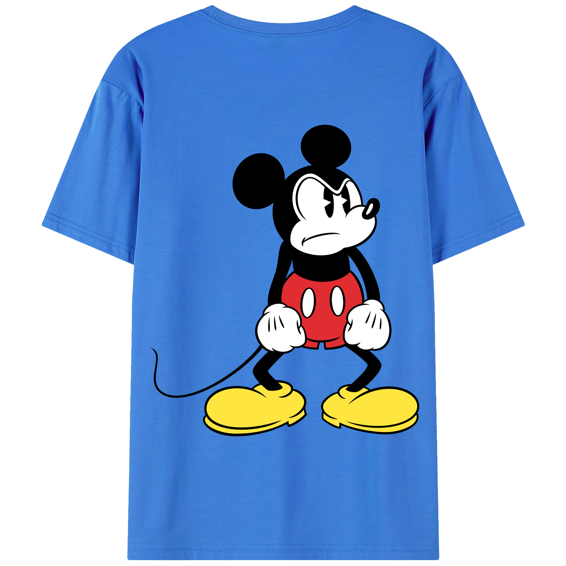 （画像用） ミッキーマウス Mickey Mouse 綿100％半袖Tシャツ（背面プリント）