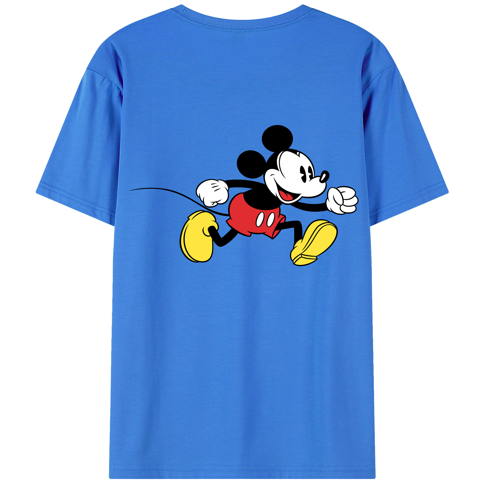 （画像用） ミッキーマウス Mickey Mouse 綿100％半袖Tシャツ（背面プリント）