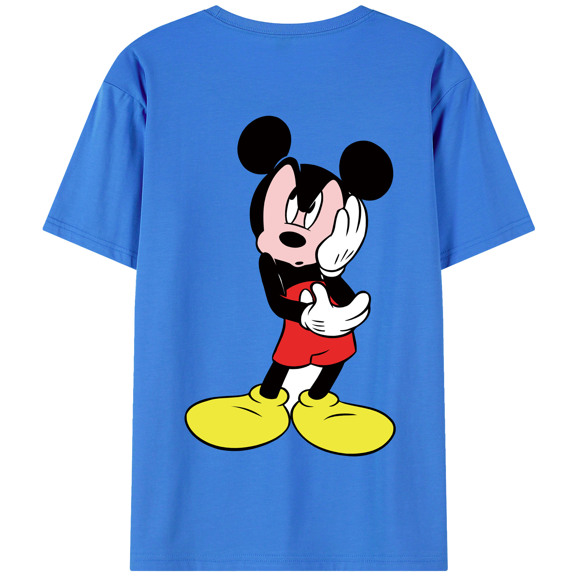 （画像用） ミッキーマウス Mickey Mouse 綿100％半袖Tシャツ（背面プリント）