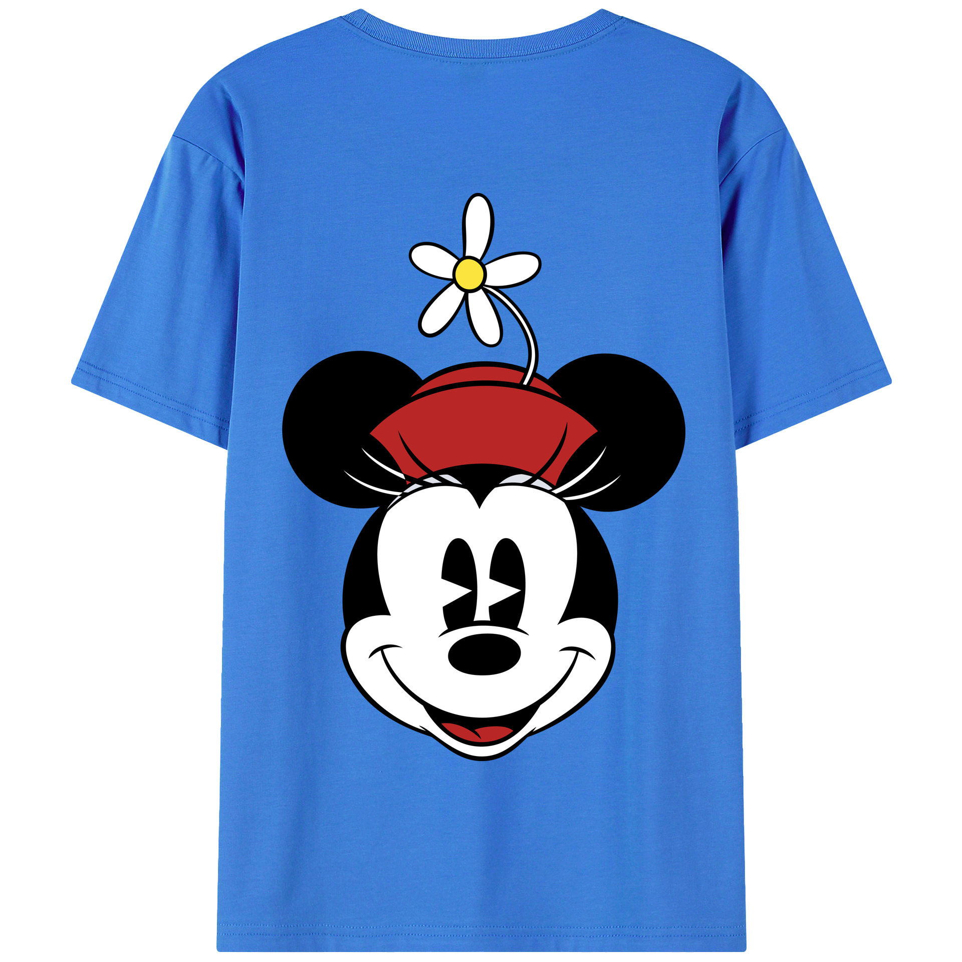 （画像用） ミッキーマウス Mickey Mouse 綿100％半袖Tシャツ（背面プリント）