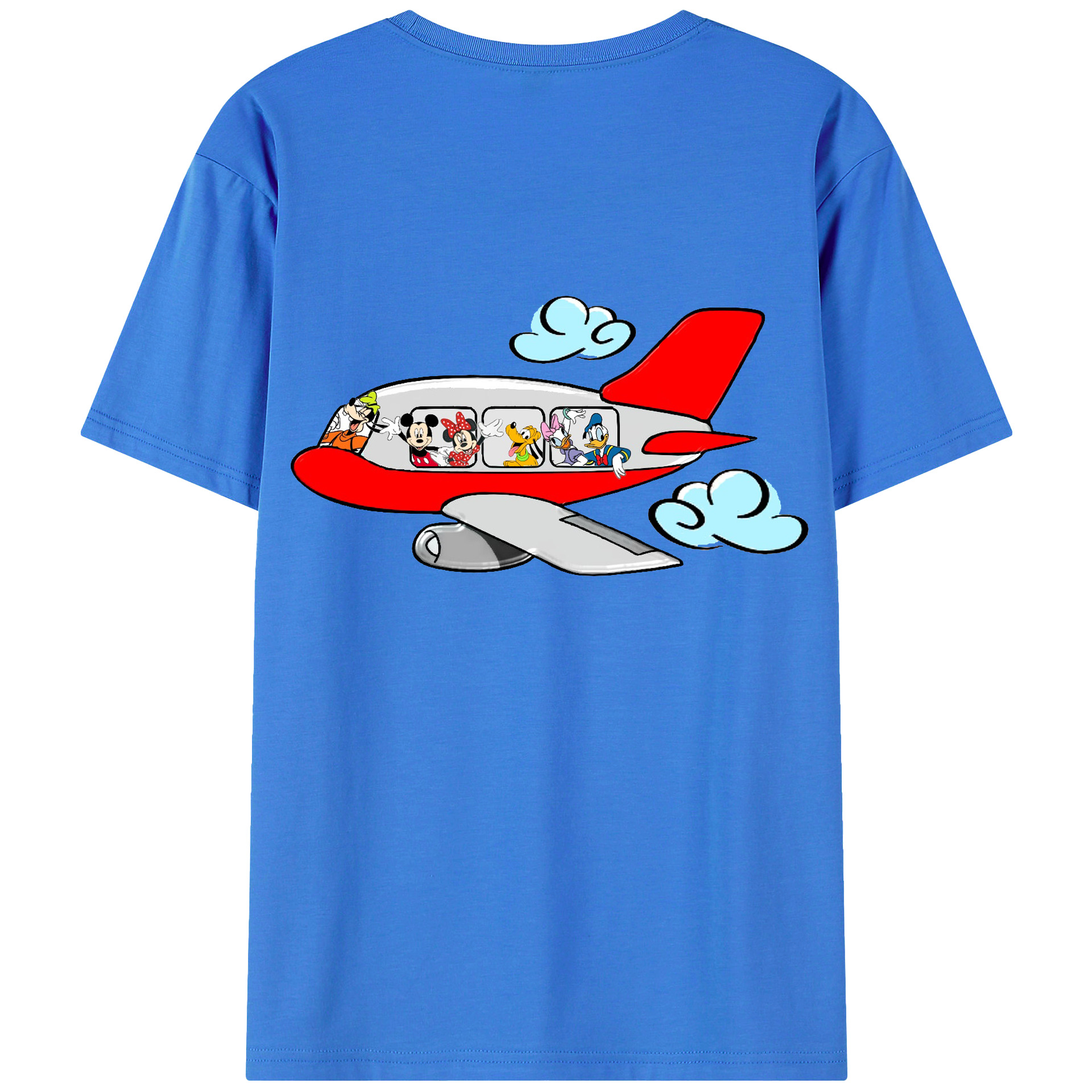 （画像用） ミッキーマウス Mickey Mouse 綿100％半袖Tシャツ（背面プリント）