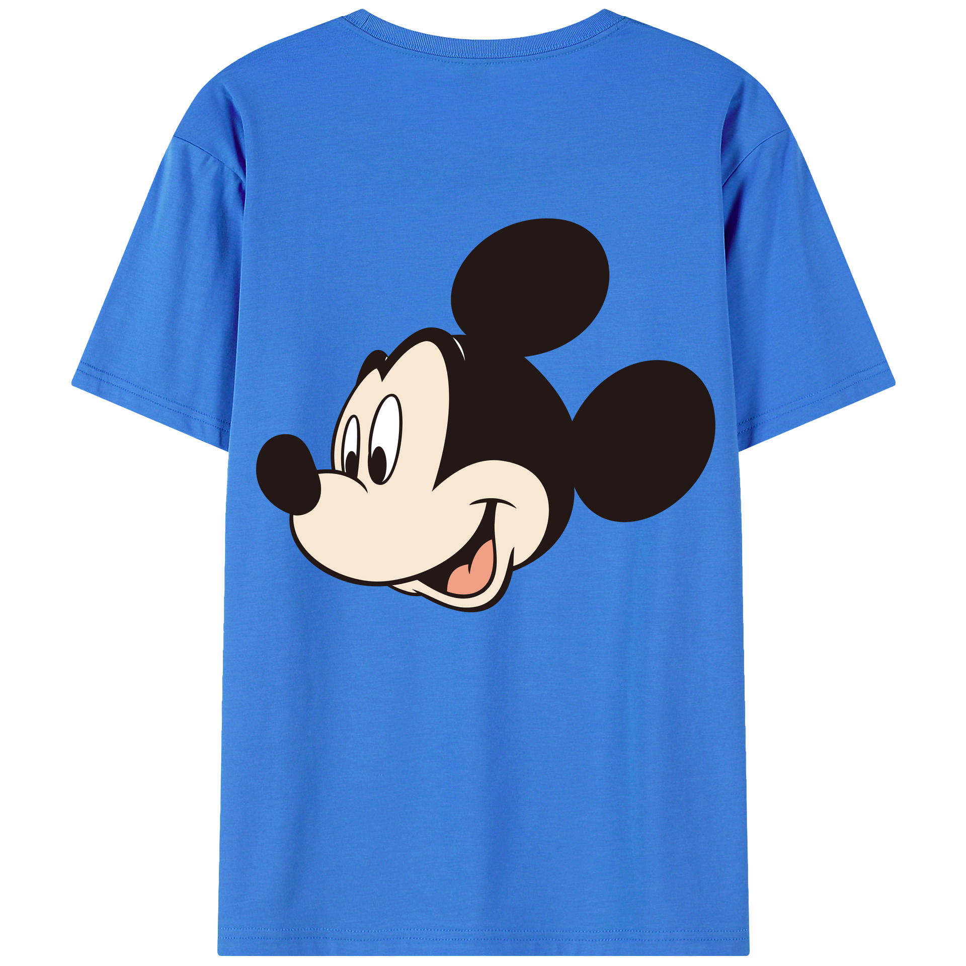 （画像用） ミッキーマウス Mickey Mouse 綿100％半袖Tシャツ（背面プリント）
