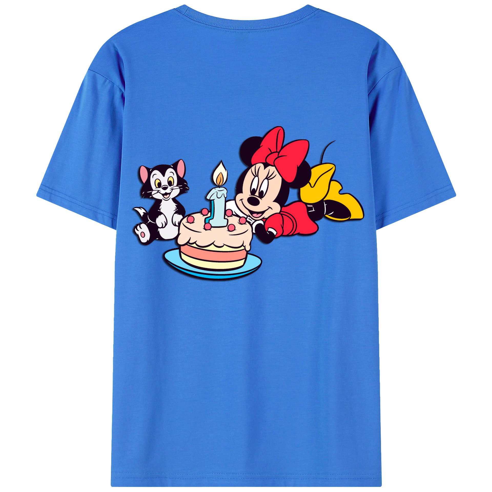 （画像用） ミッキーマウス Mickey Mouse 綿100％半袖Tシャツ（背面プリント）