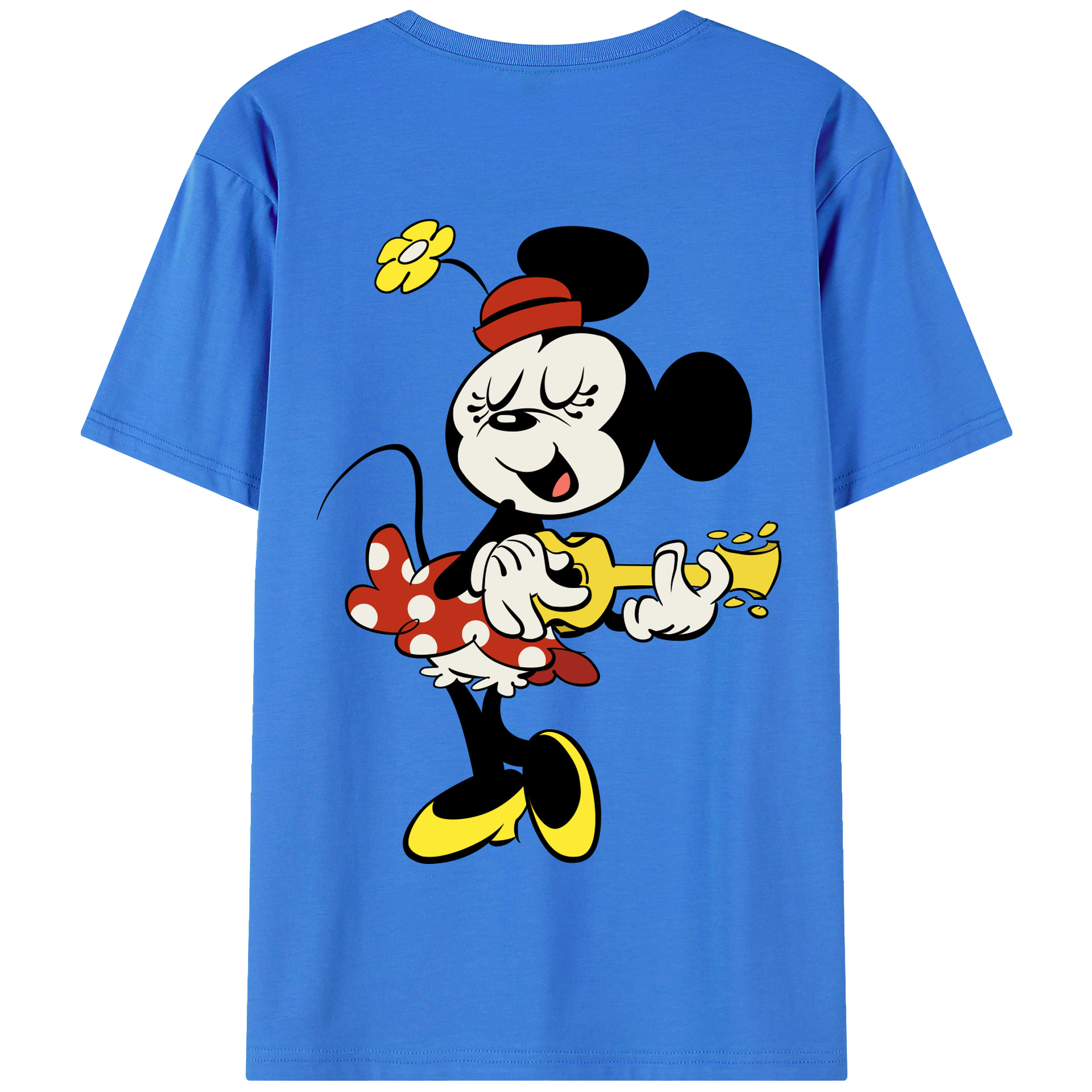 （画像用） ミッキーマウス Mickey Mouse 綿100％半袖Tシャツ（背面プリント）