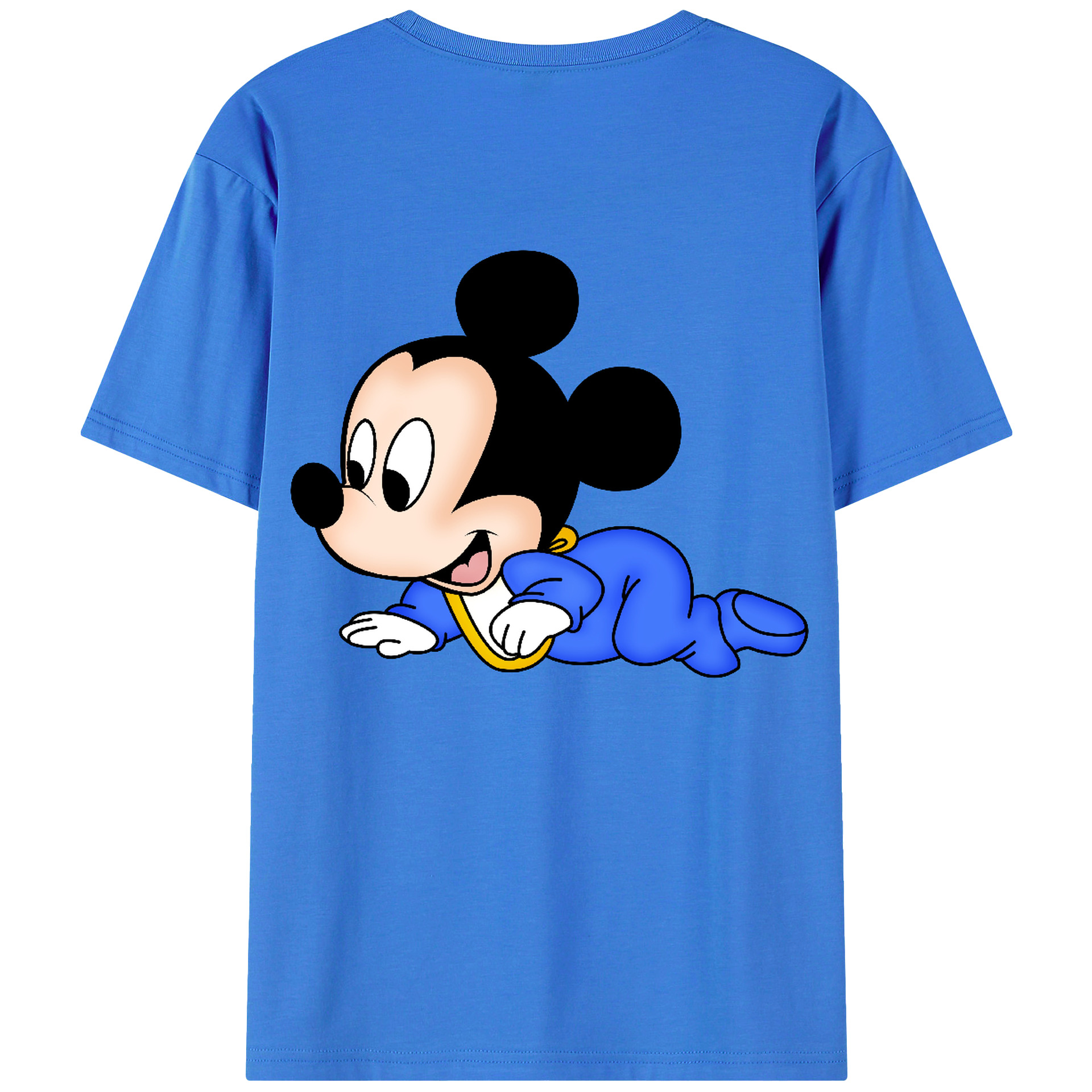 （画像用） ミッキーマウス Mickey Mouse 綿100％半袖Tシャツ（背面プリント）