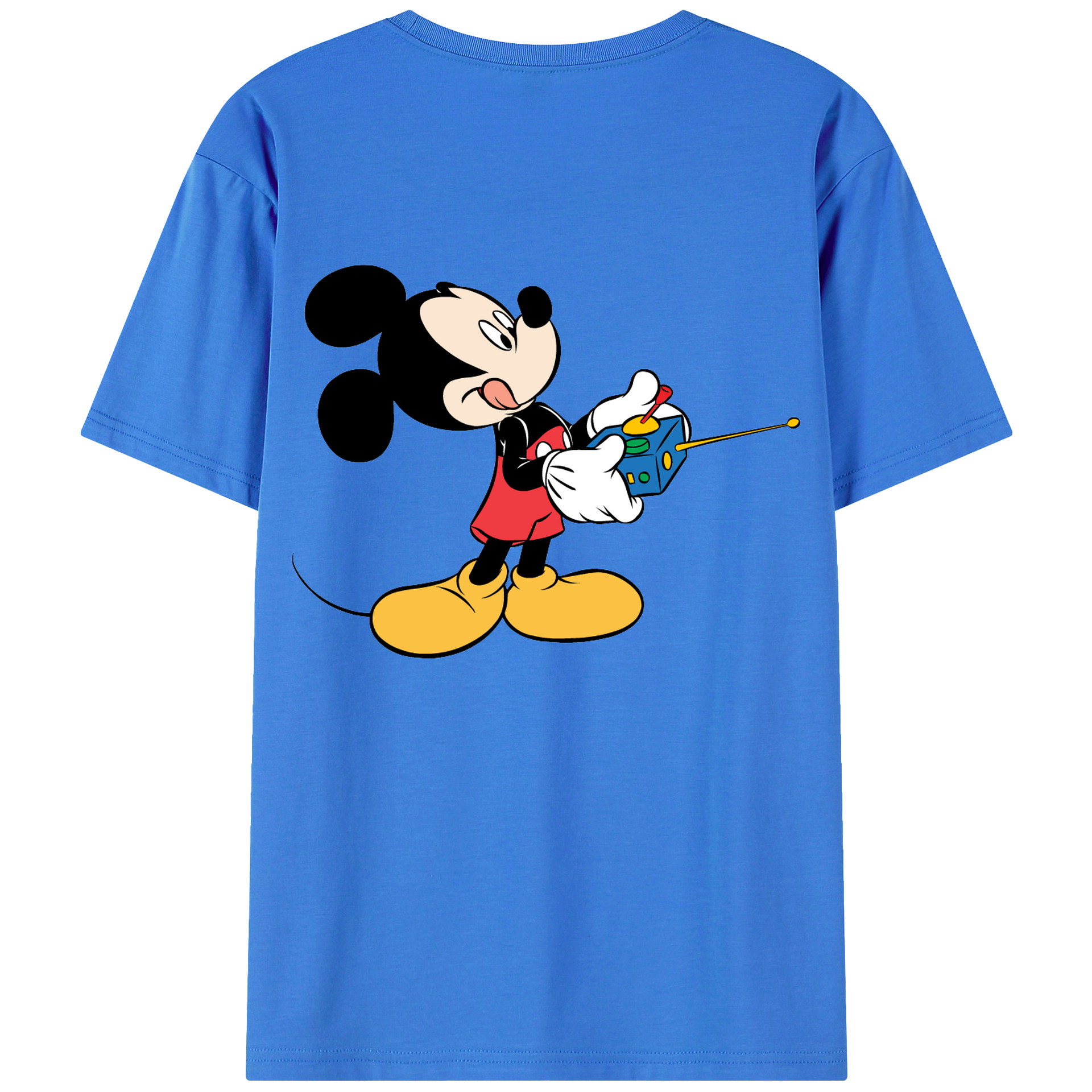 （画像用） ミッキーマウス Mickey Mouse 綿100％半袖Tシャツ（背面プリント）