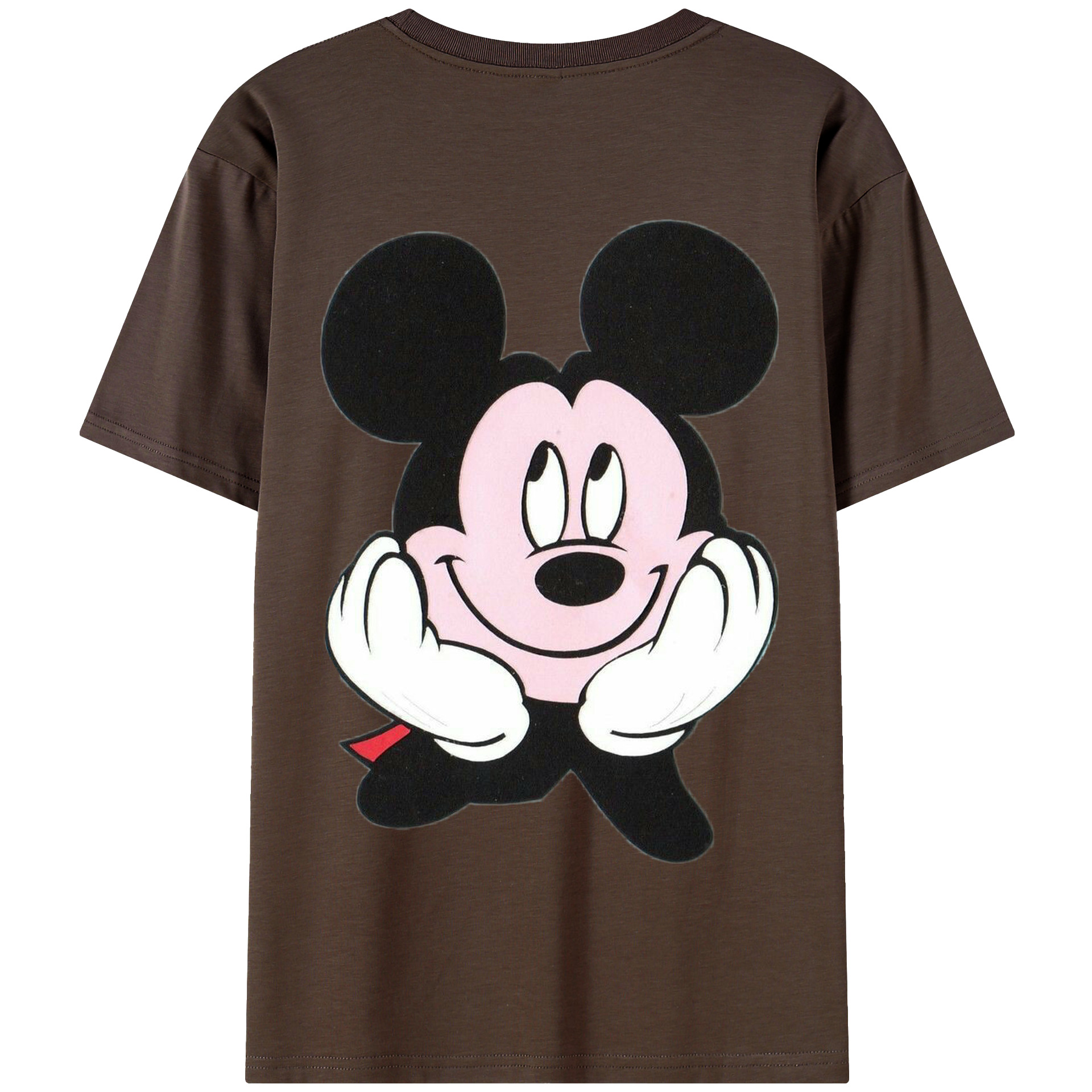 （画像用） ミッキーマウス Mickey Mouse 綿100％半袖Tシャツ（背面プリント）