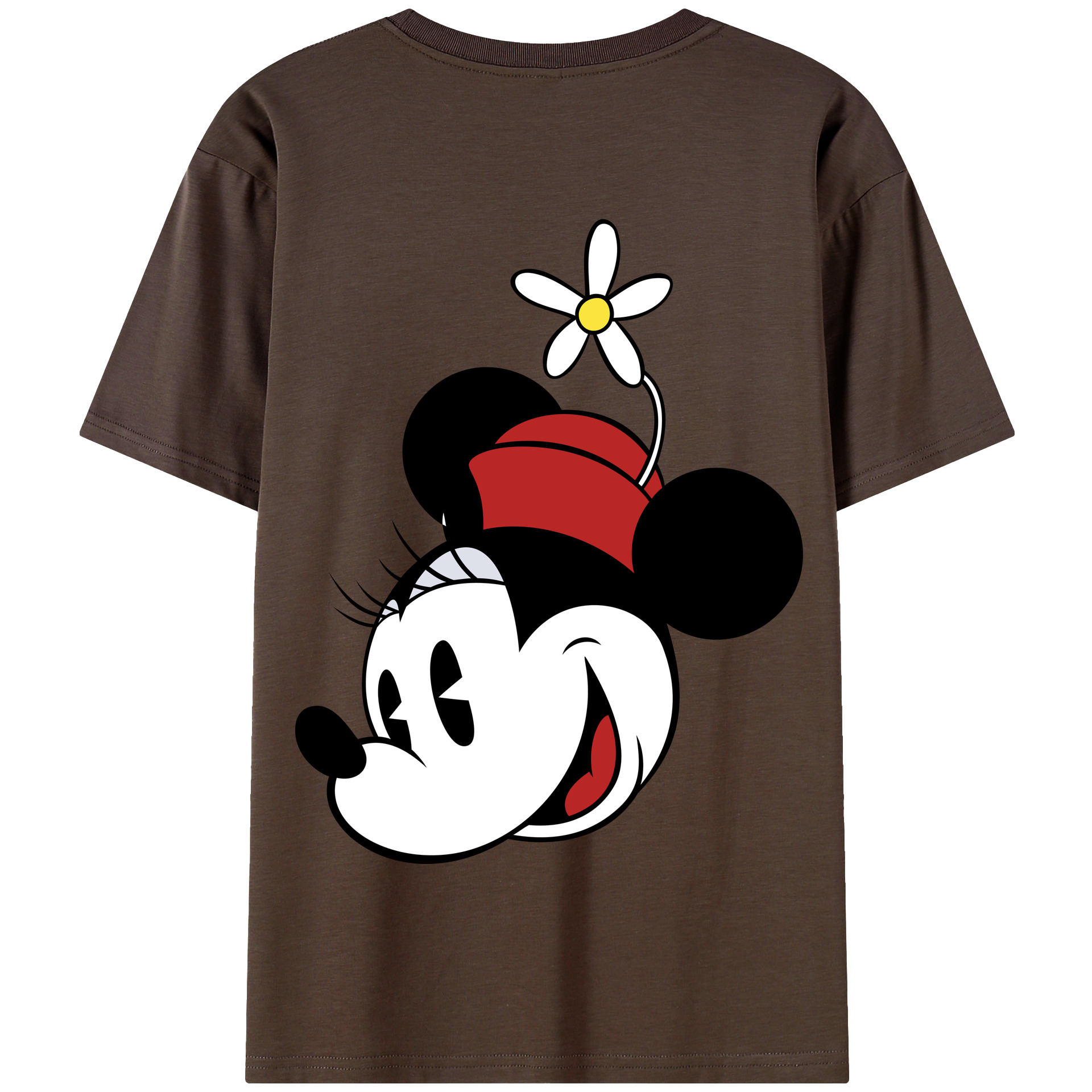 （画像用） ミッキーマウス Mickey Mouse 綿100％半袖Tシャツ（背面プリント）