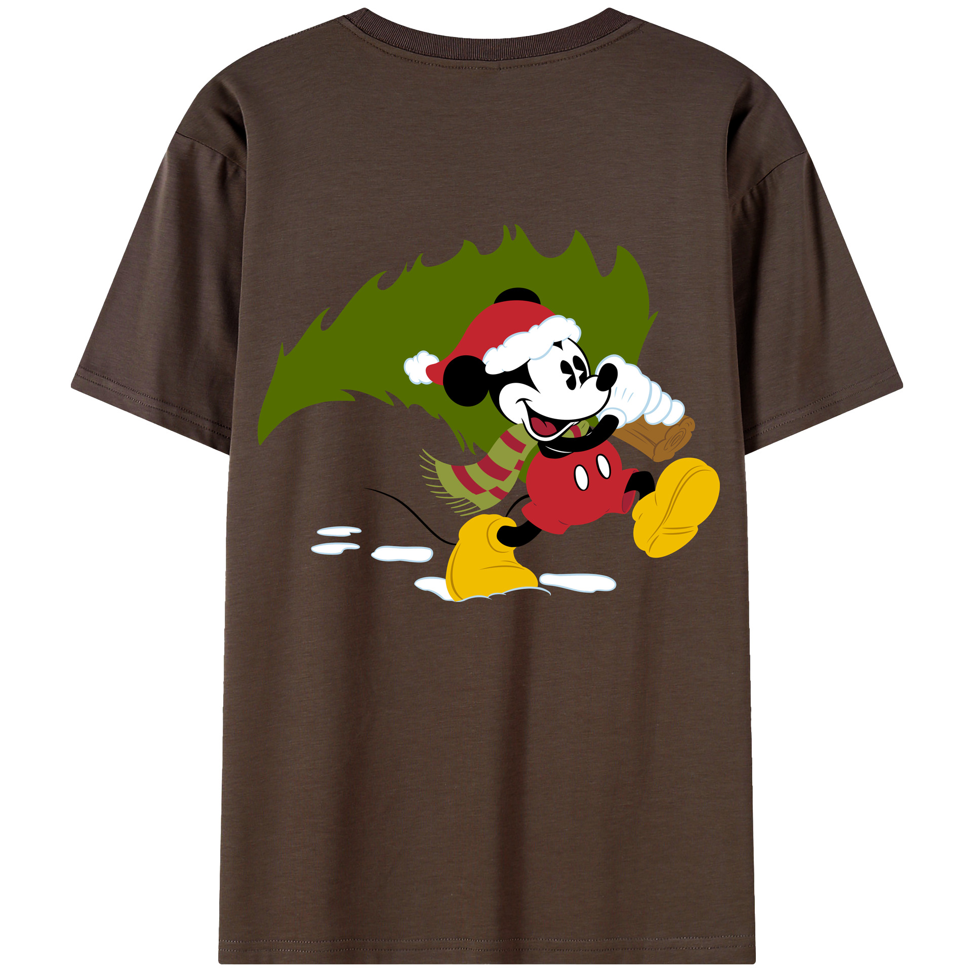 （画像用） ミッキーマウス Mickey Mouse 綿100％半袖Tシャツ（背面プリント）