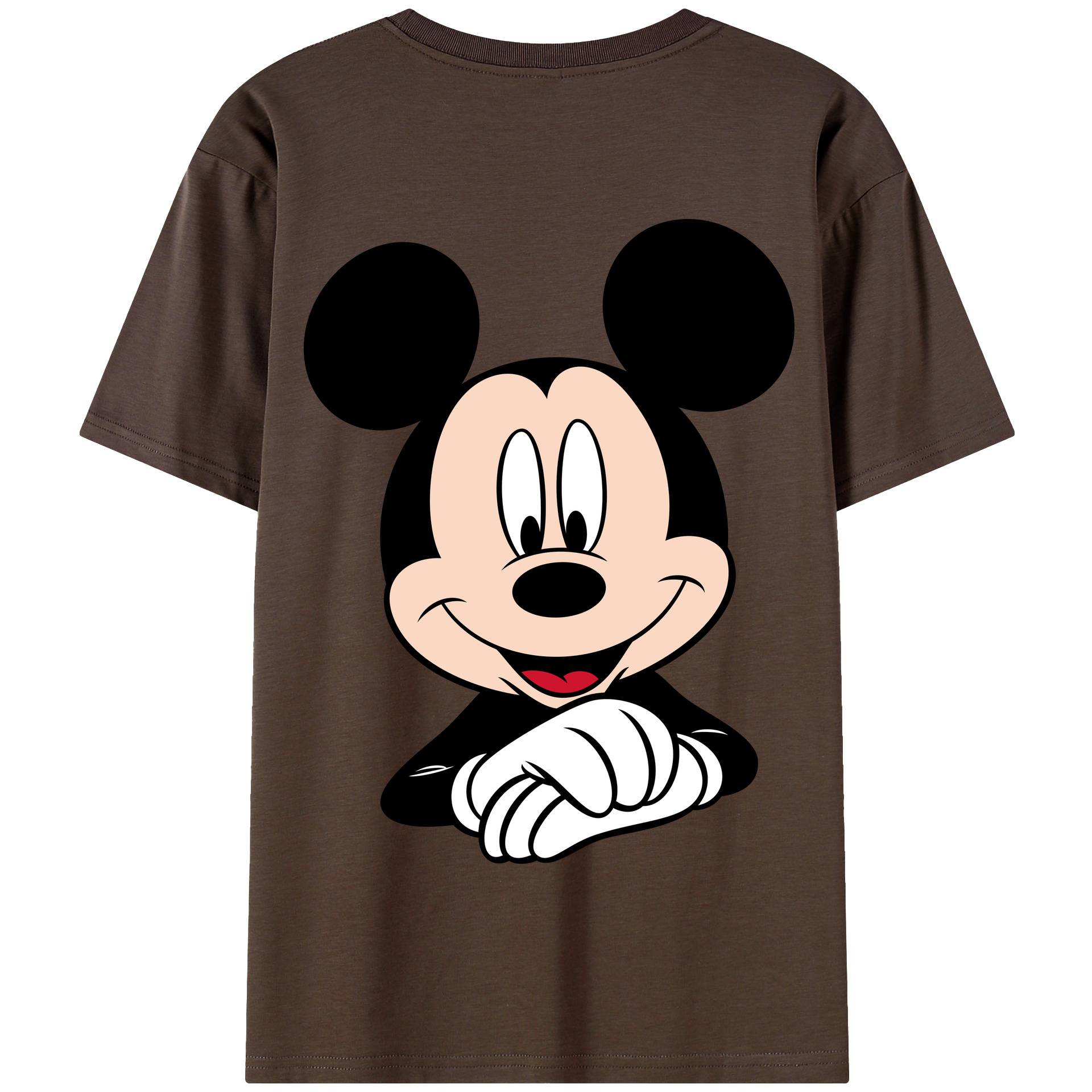 （画像用） ミッキーマウス Mickey Mouse 綿100％半袖Tシャツ（背面プリント）