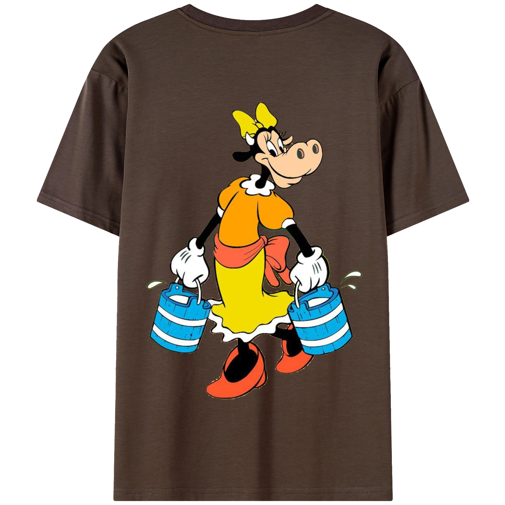 （画像用） ミッキーマウス Mickey Mouse 綿100％半袖Tシャツ（背面プリント）