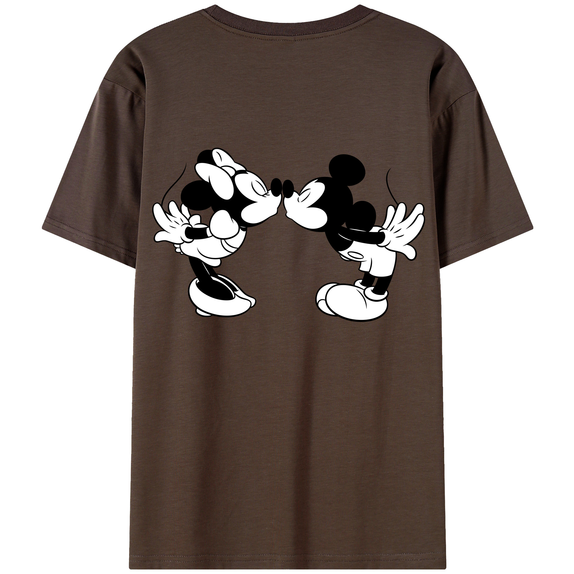 （画像用） ミッキーマウス Mickey Mouse 綿100％半袖Tシャツ（背面プリント）