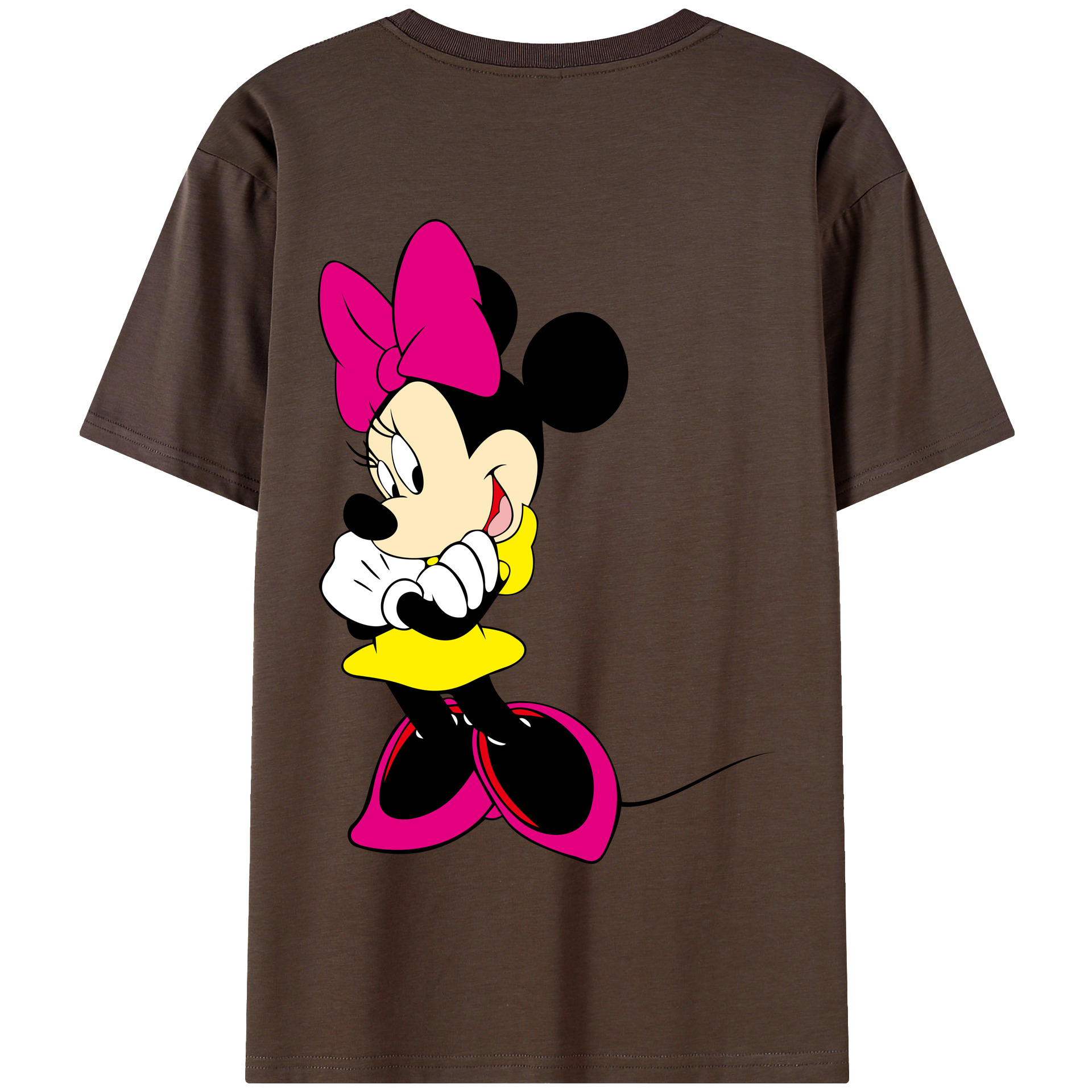 （画像用） ミッキーマウス Mickey Mouse 綿100％半袖Tシャツ（背面プリント）