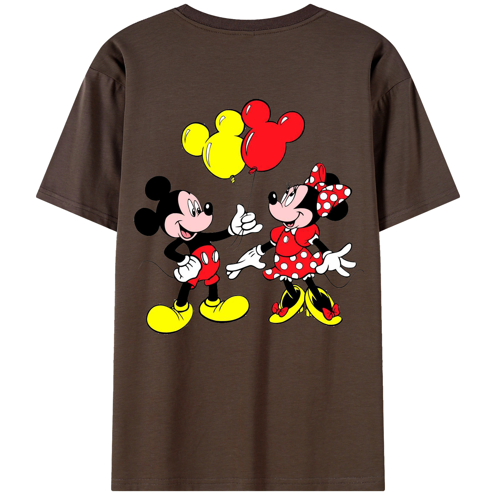 （画像用） ミッキーマウス Mickey Mouse 綿100％半袖Tシャツ（背面プリント）