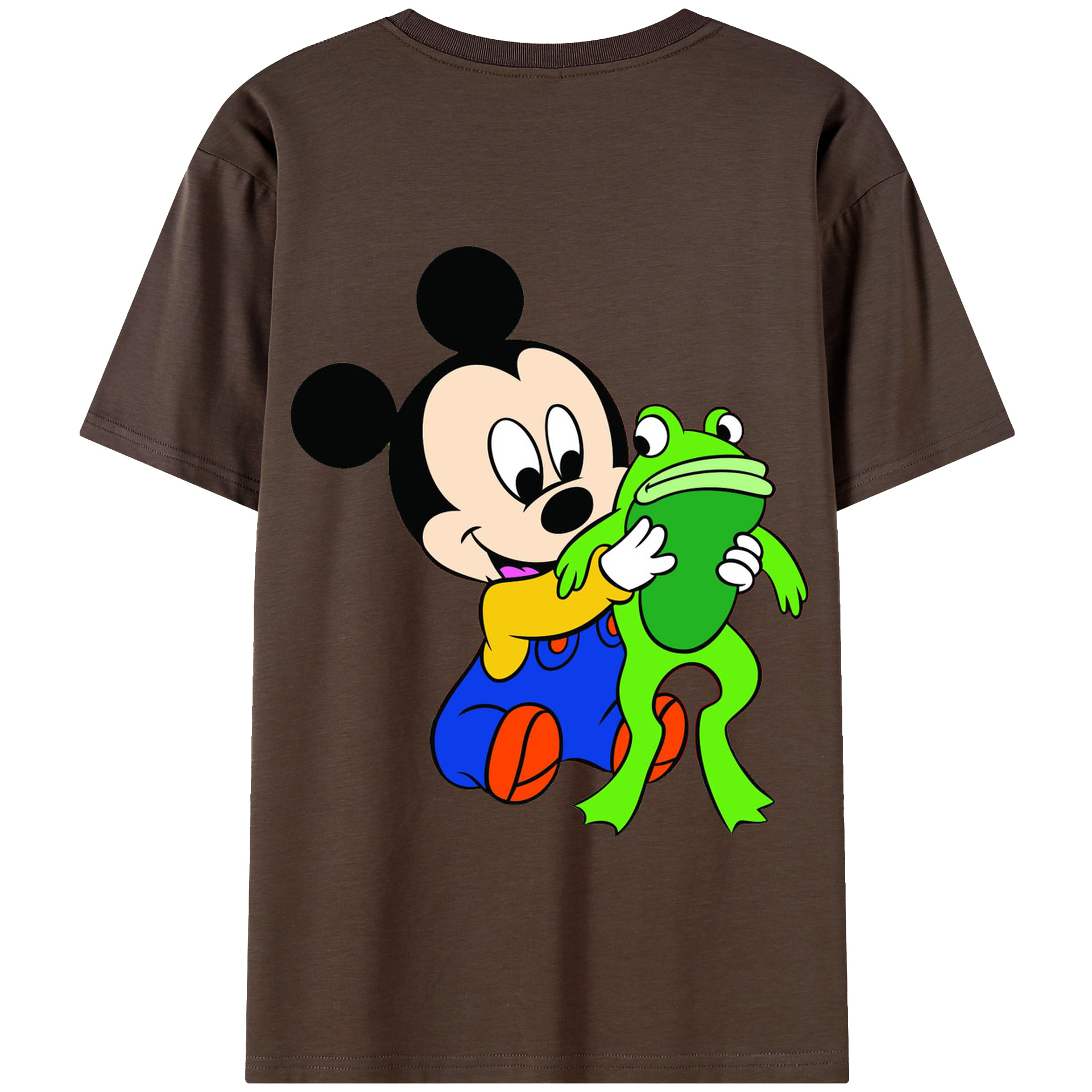 （画像用） ミッキーマウス Mickey Mouse 綿100％半袖Tシャツ（背面プリント）