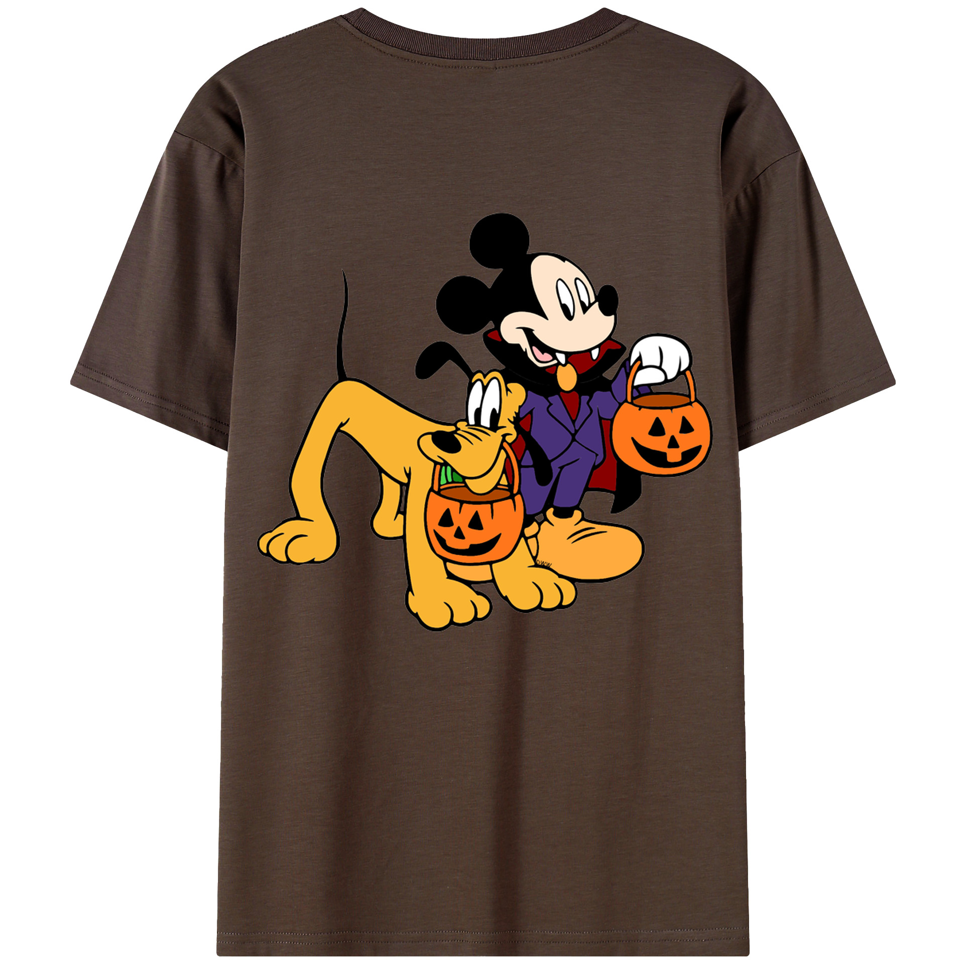 （画像用） ミッキーマウス Mickey Mouse 綿100％半袖Tシャツ（背面プリント）