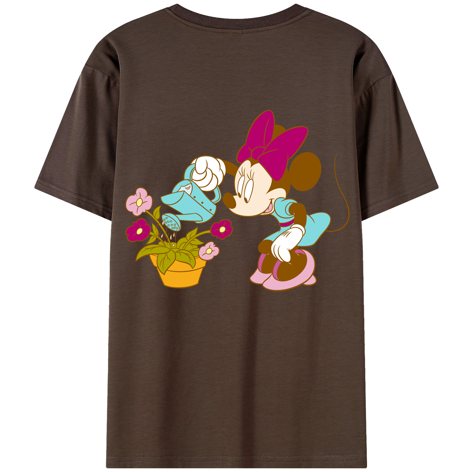 （画像用） ミッキーマウス Mickey Mouse 綿100％半袖Tシャツ（背面プリント）