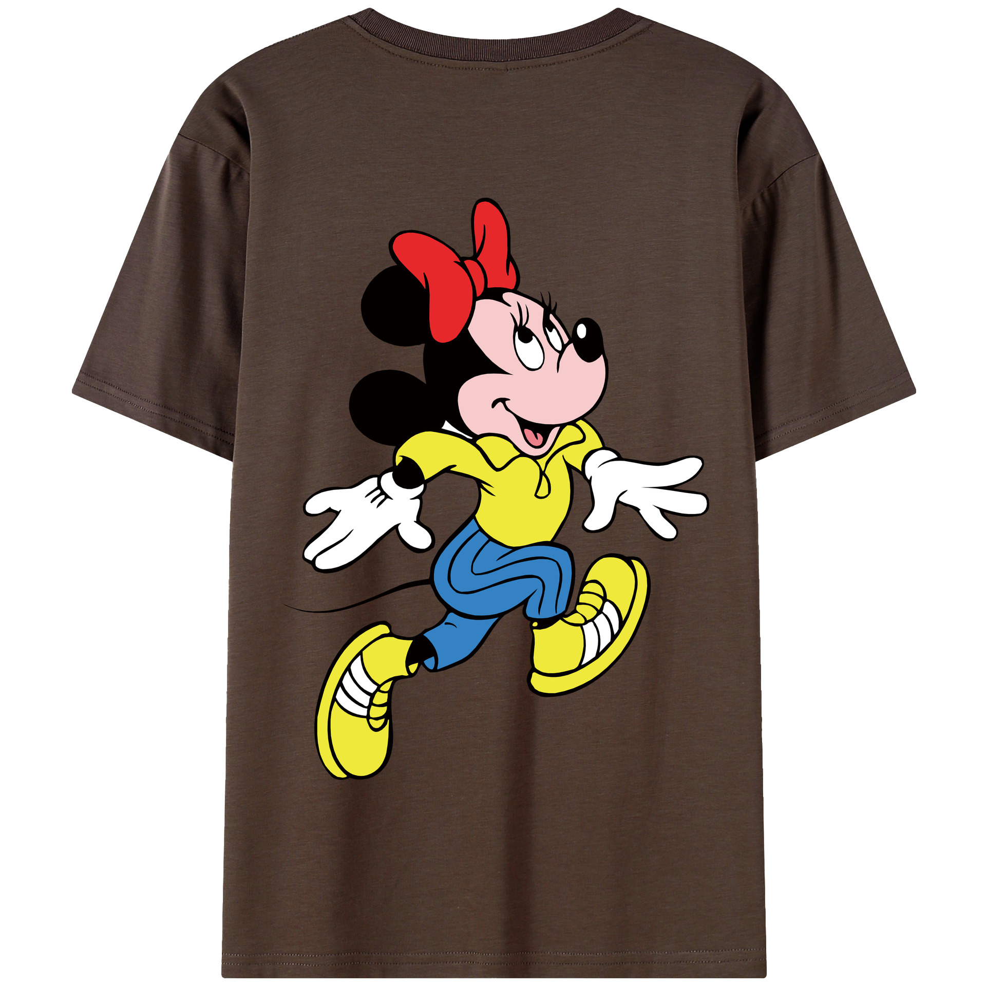 （画像用） ミッキーマウス Mickey Mouse 綿100％半袖Tシャツ（背面プリント）