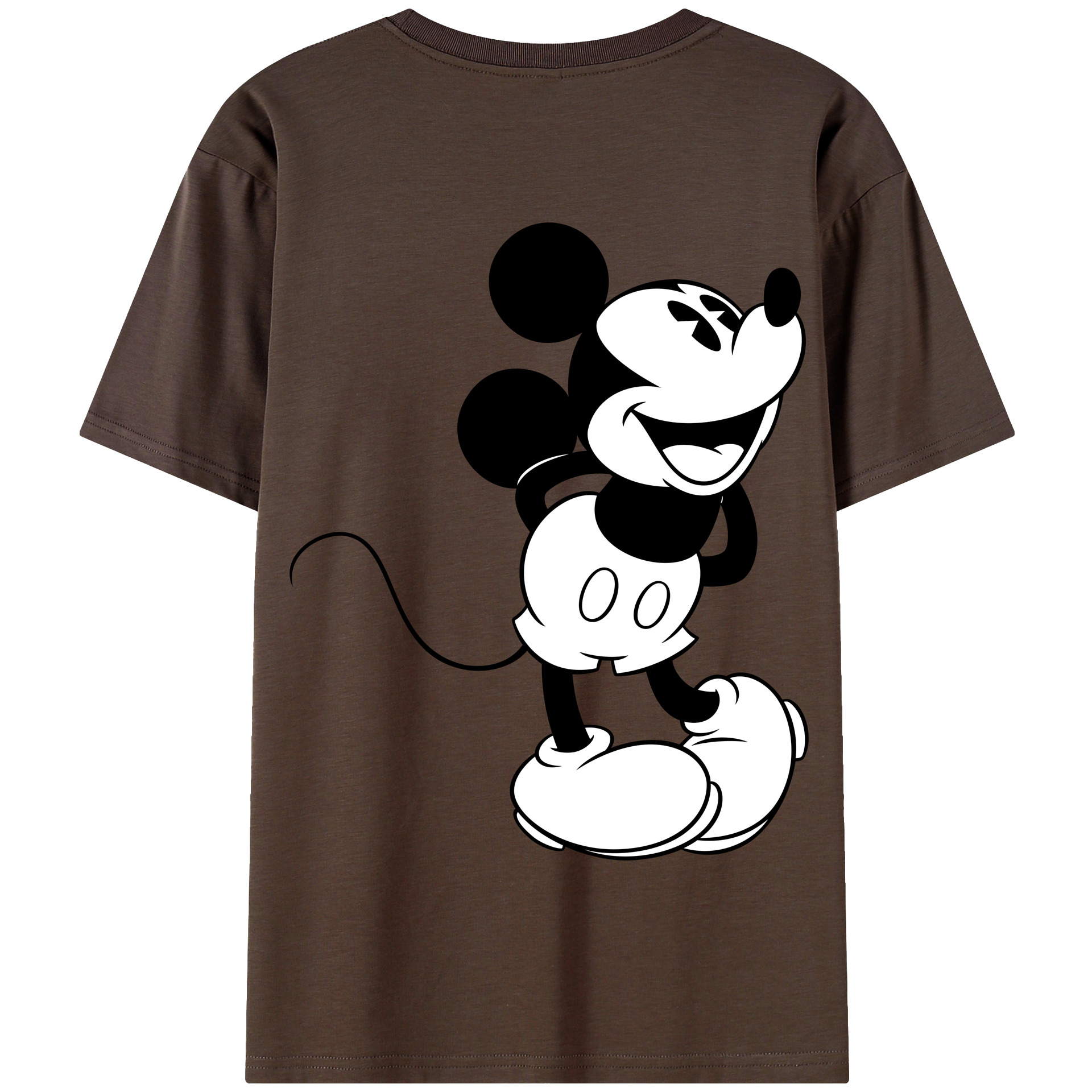 （画像用） ミッキーマウス Mickey Mouse 綿100％半袖Tシャツ（背面プリント）