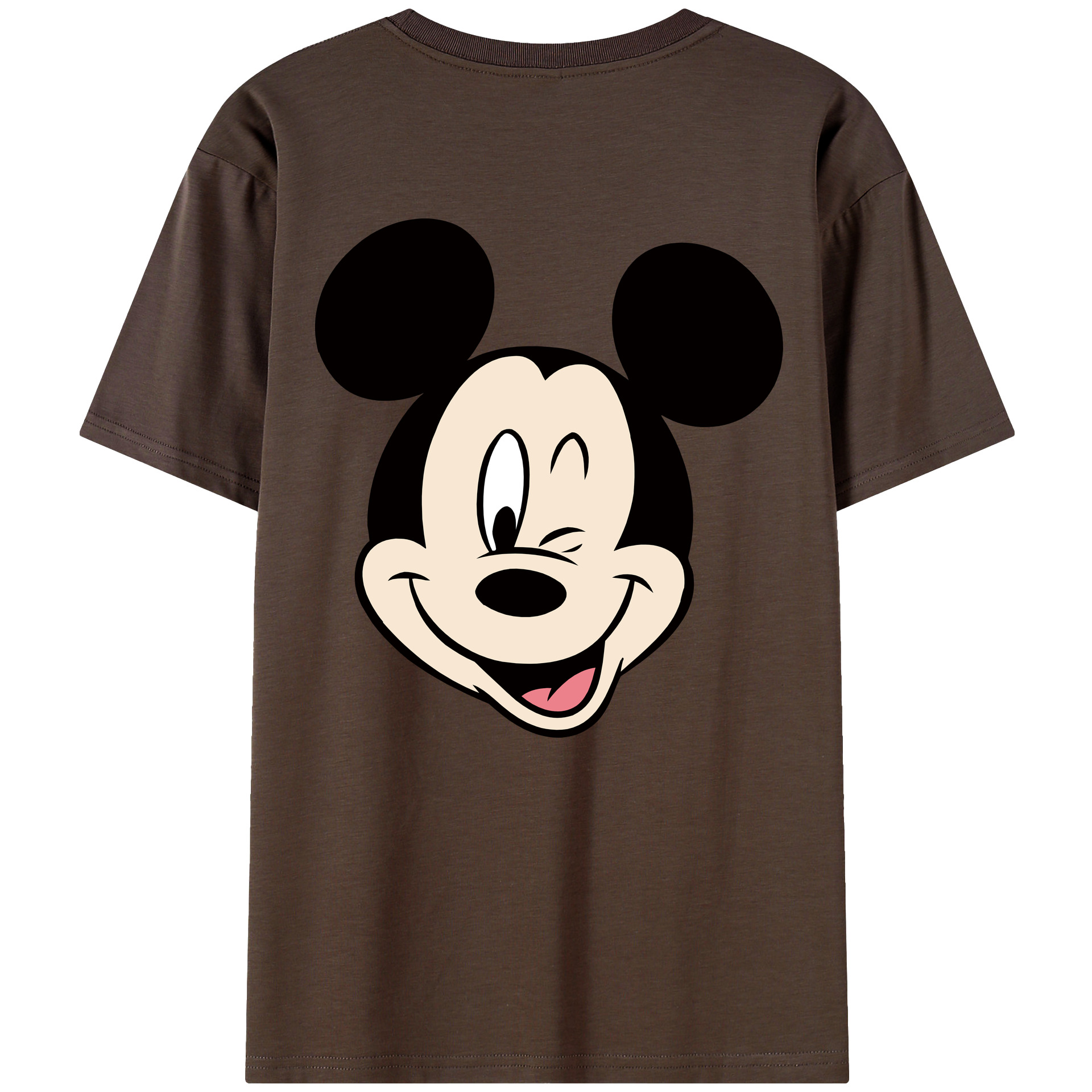 （画像用） ミッキーマウス Mickey Mouse 綿100％半袖Tシャツ（背面プリント）