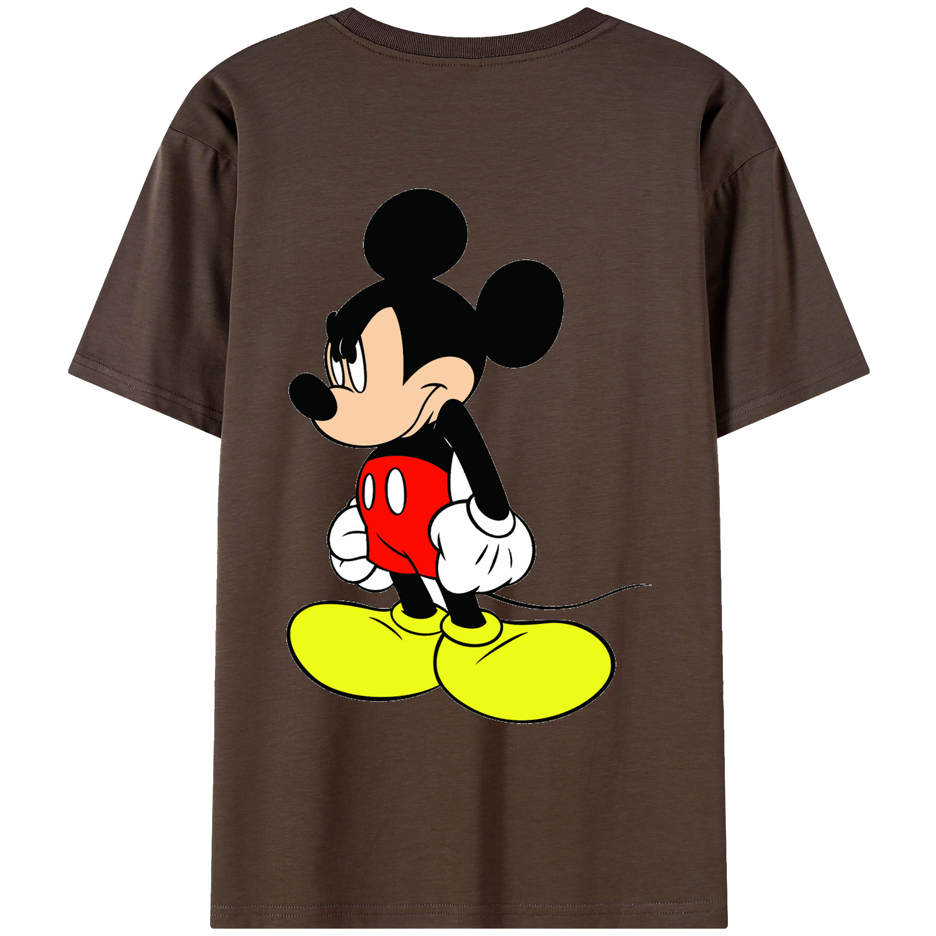 （画像用） ミッキーマウス Mickey Mouse 綿100％半袖Tシャツ（背面プリント）