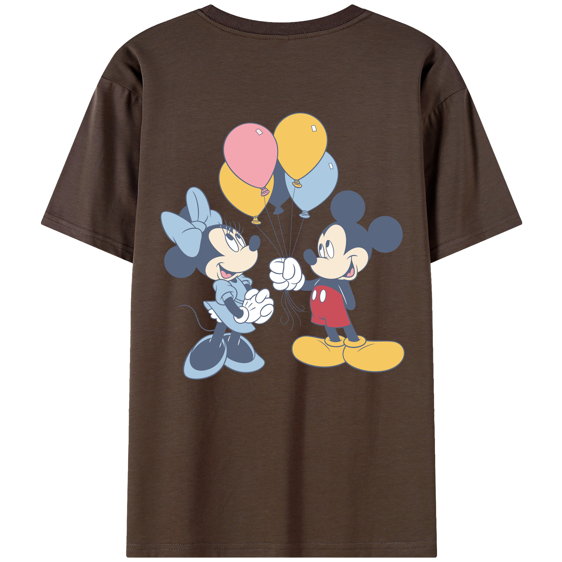 （画像用） ミッキーマウス Mickey Mouse 綿100％半袖Tシャツ（背面プリント）