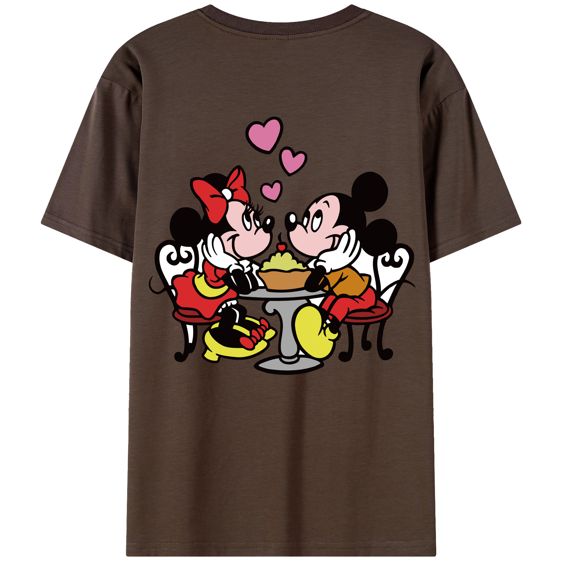 （画像用） ミッキーマウス Mickey Mouse 綿100％半袖Tシャツ（背面プリント）