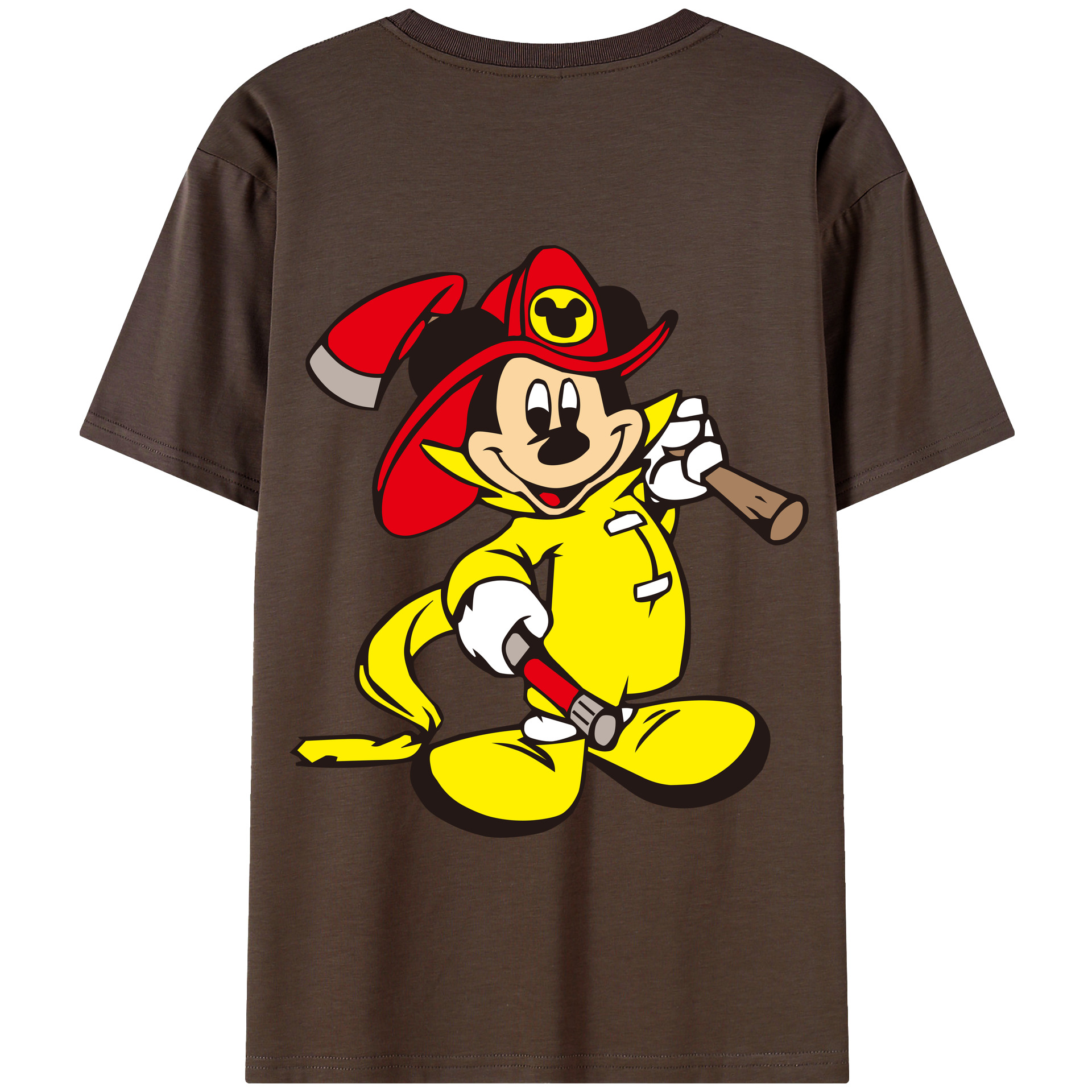 （画像用） ミッキーマウス Mickey Mouse 綿100％半袖Tシャツ（背面プリント）