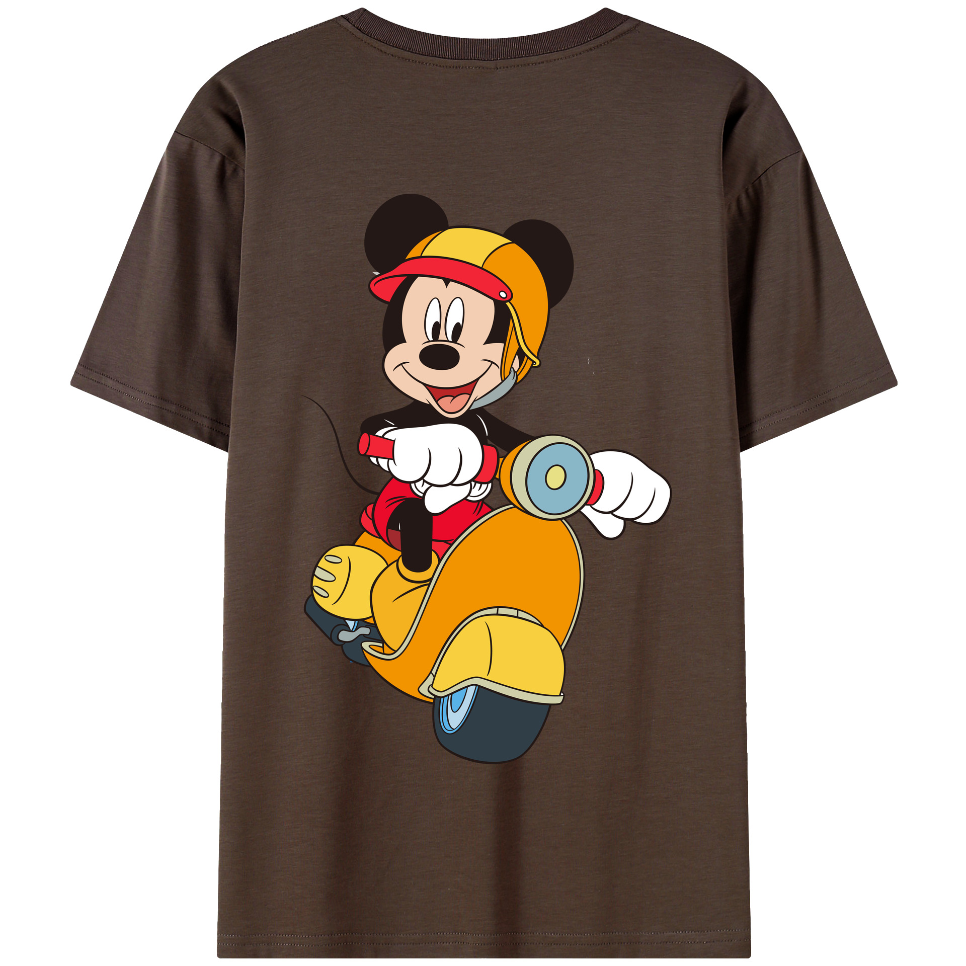 （画像用） ミッキーマウス Mickey Mouse 綿100％半袖Tシャツ（背面プリント）