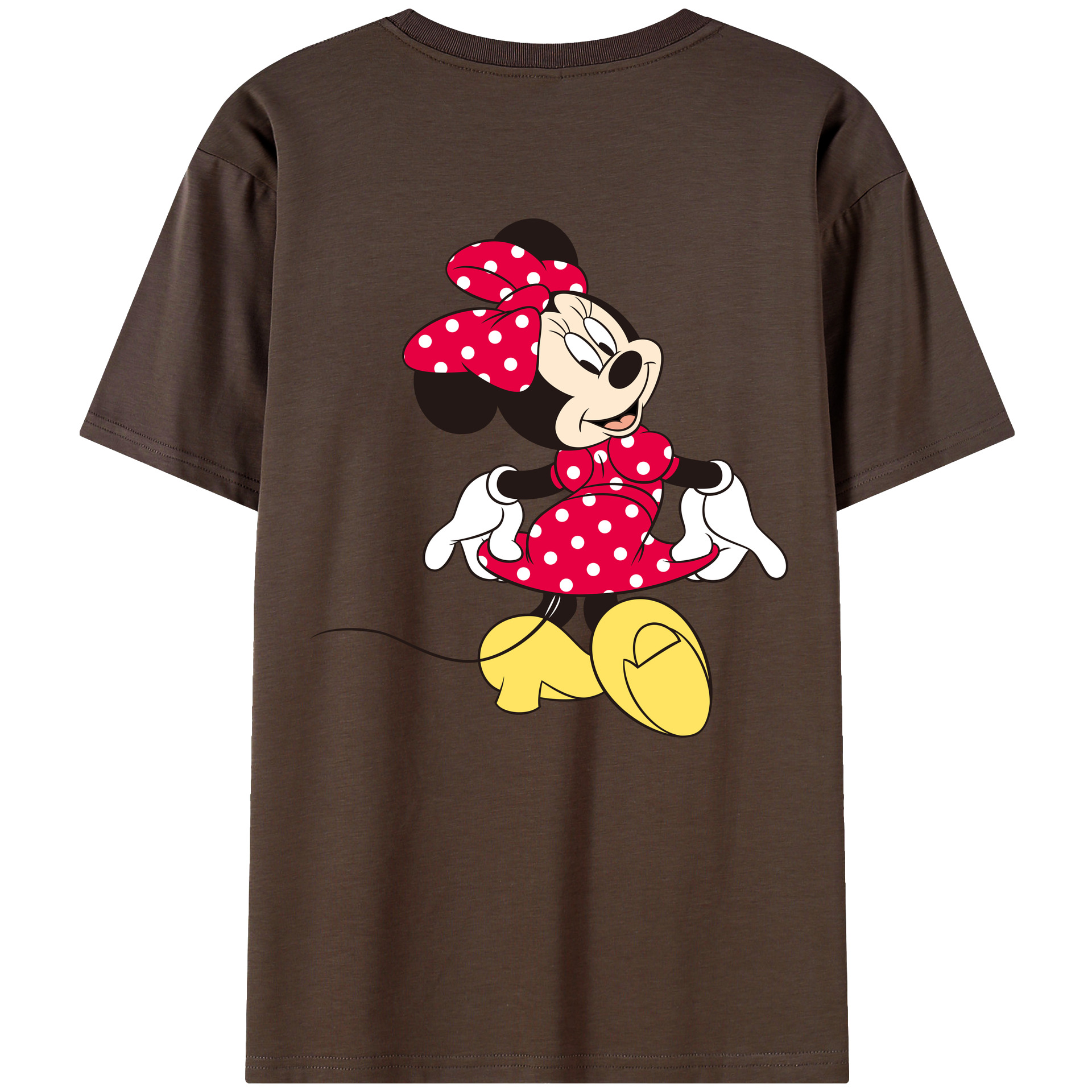 （画像用） ミッキーマウス Mickey Mouse 綿100％半袖Tシャツ（背面プリント）