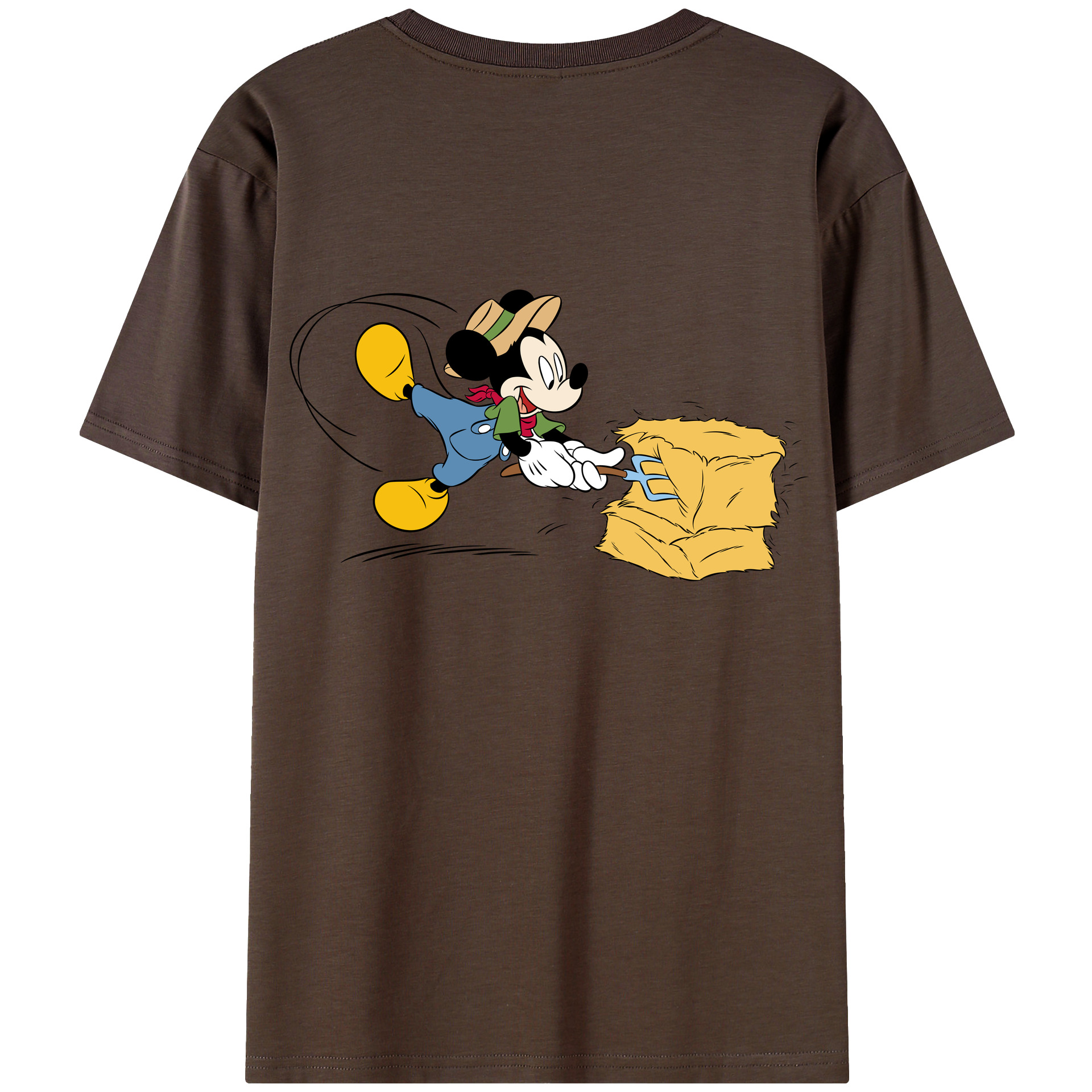 （画像用） ミッキーマウス Mickey Mouse 綿100％半袖Tシャツ（背面プリント）