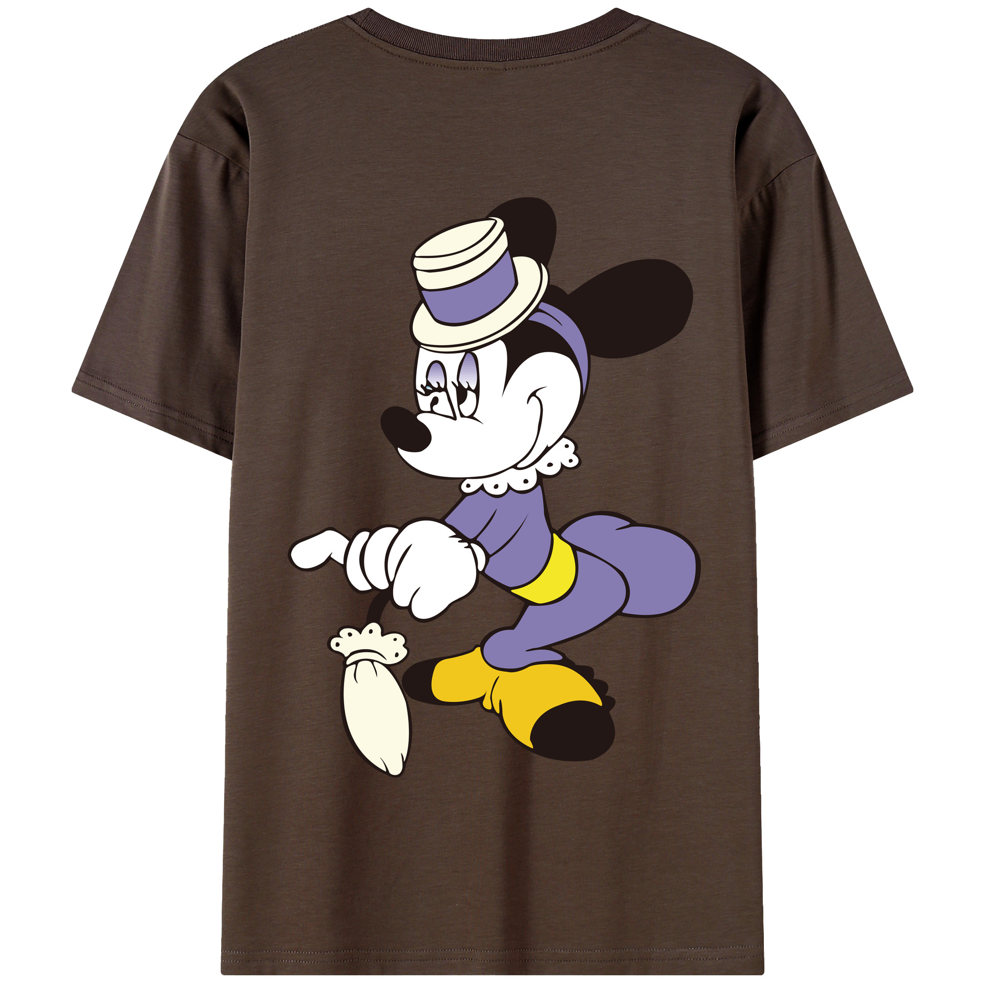 （画像用） ミッキーマウス Mickey Mouse 綿100％半袖Tシャツ（背面プリント）